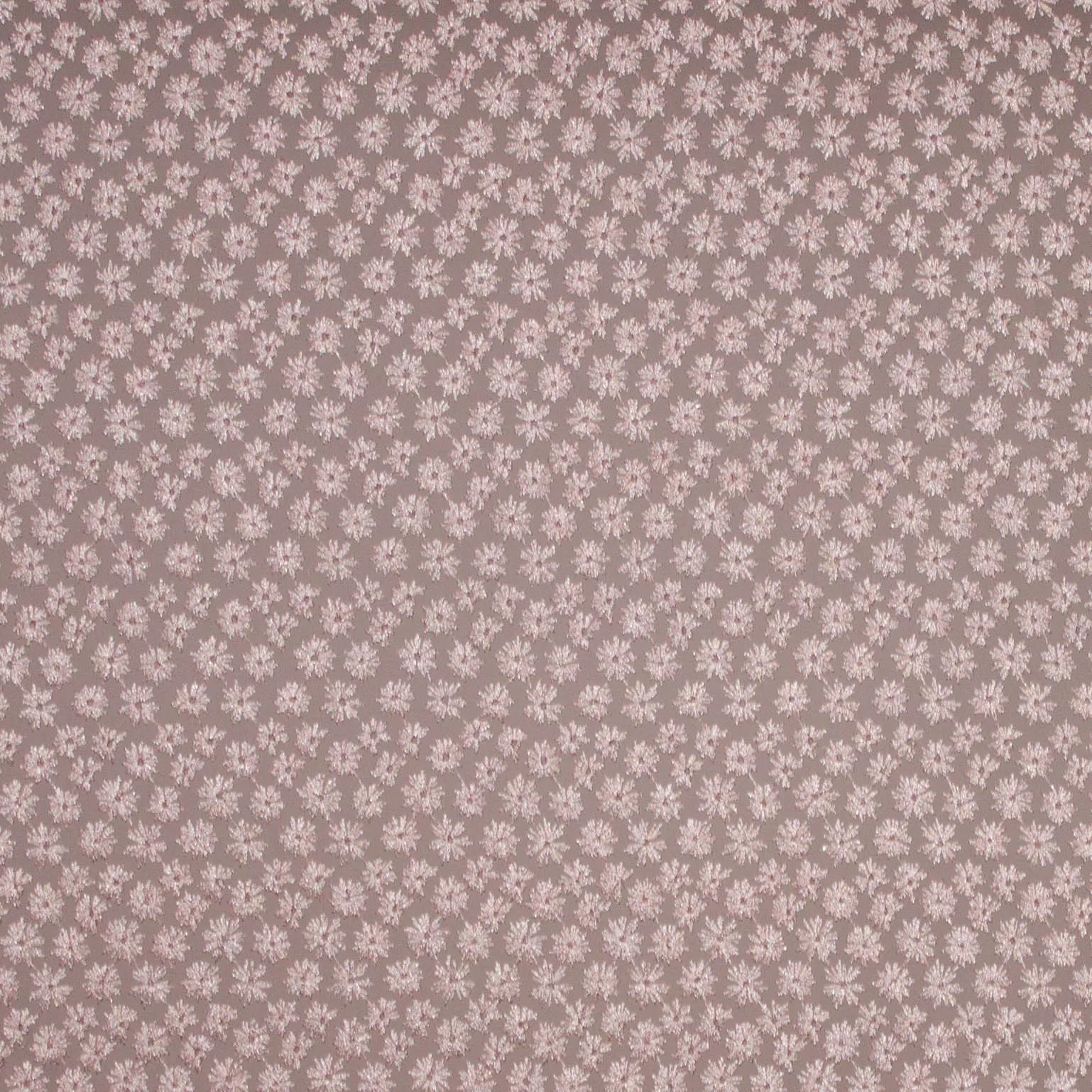 Kant roze met bloemetjes op tule