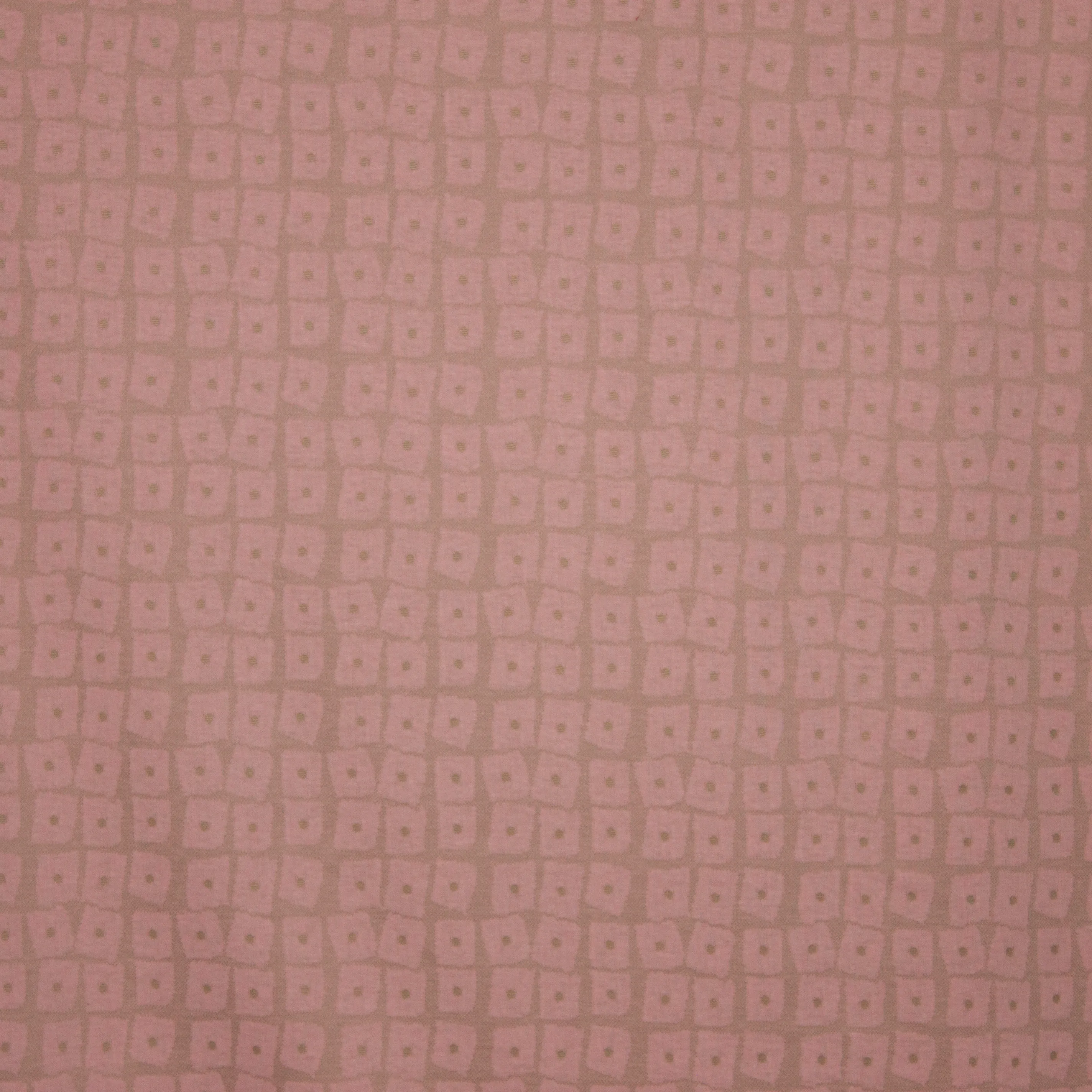 zachtroze jacquard tricot met blokjes