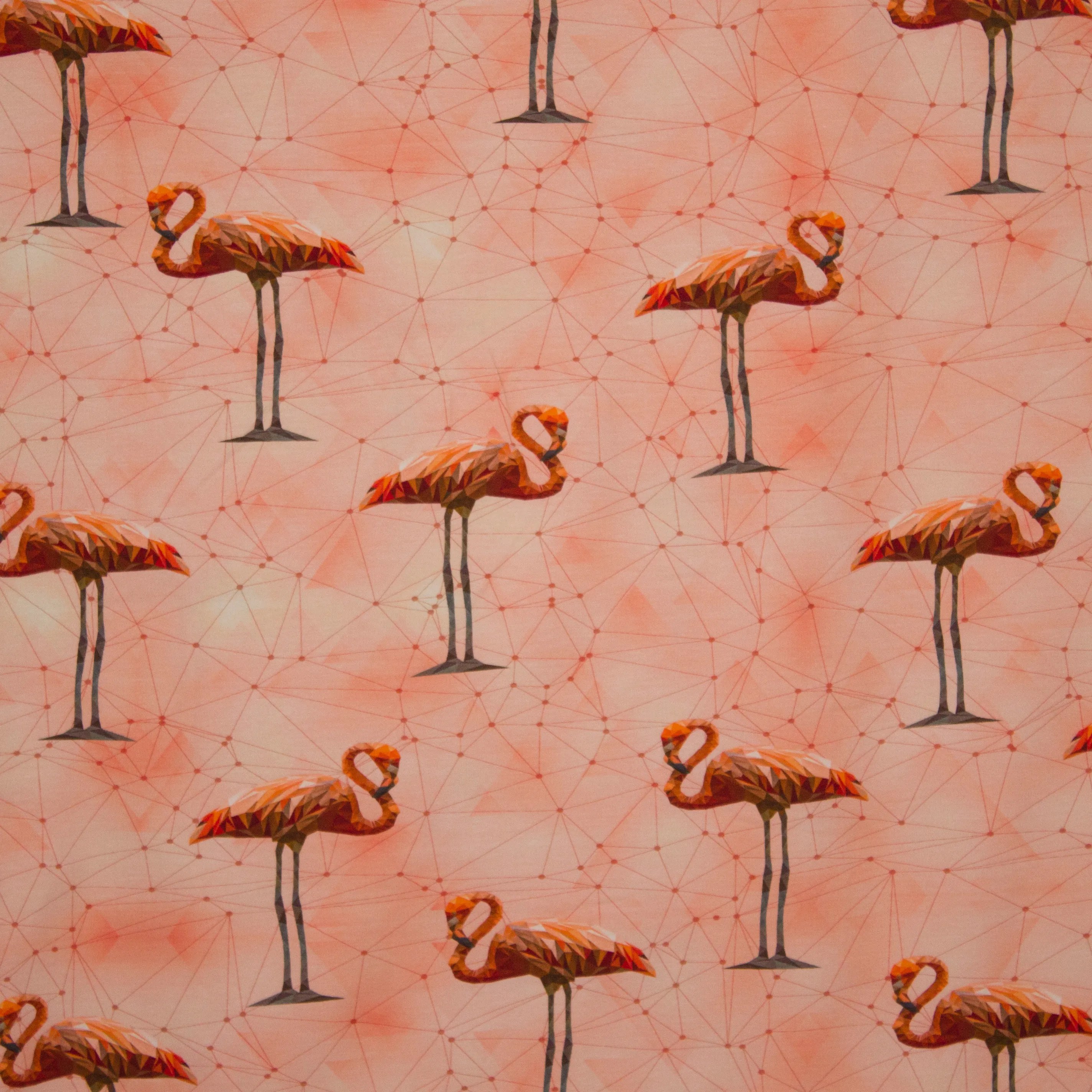 katoentricot Pink Flamingo