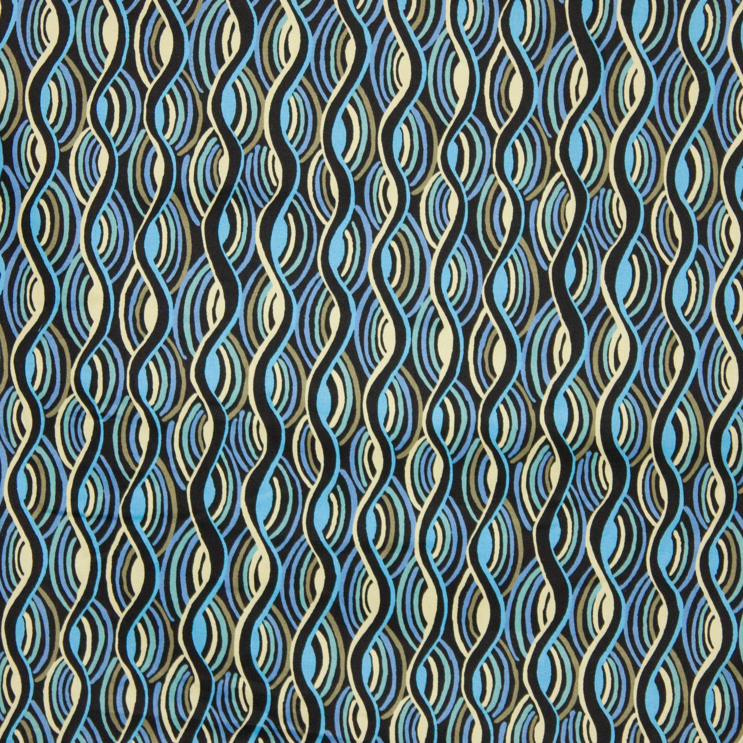 gesatineerde katoen blauw