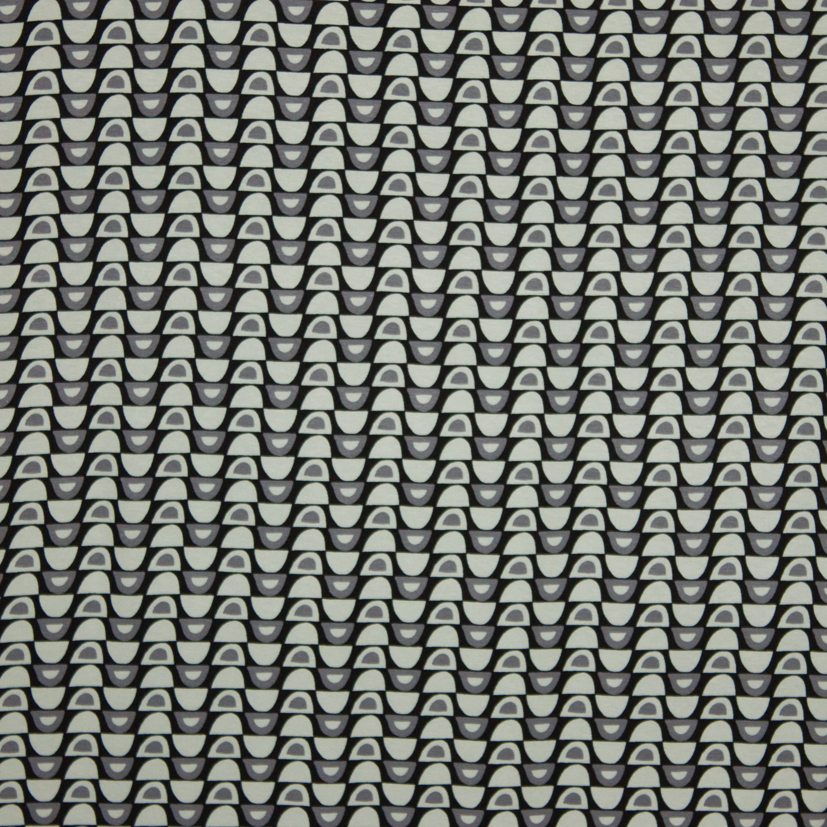 tricot geometrisch motief munt