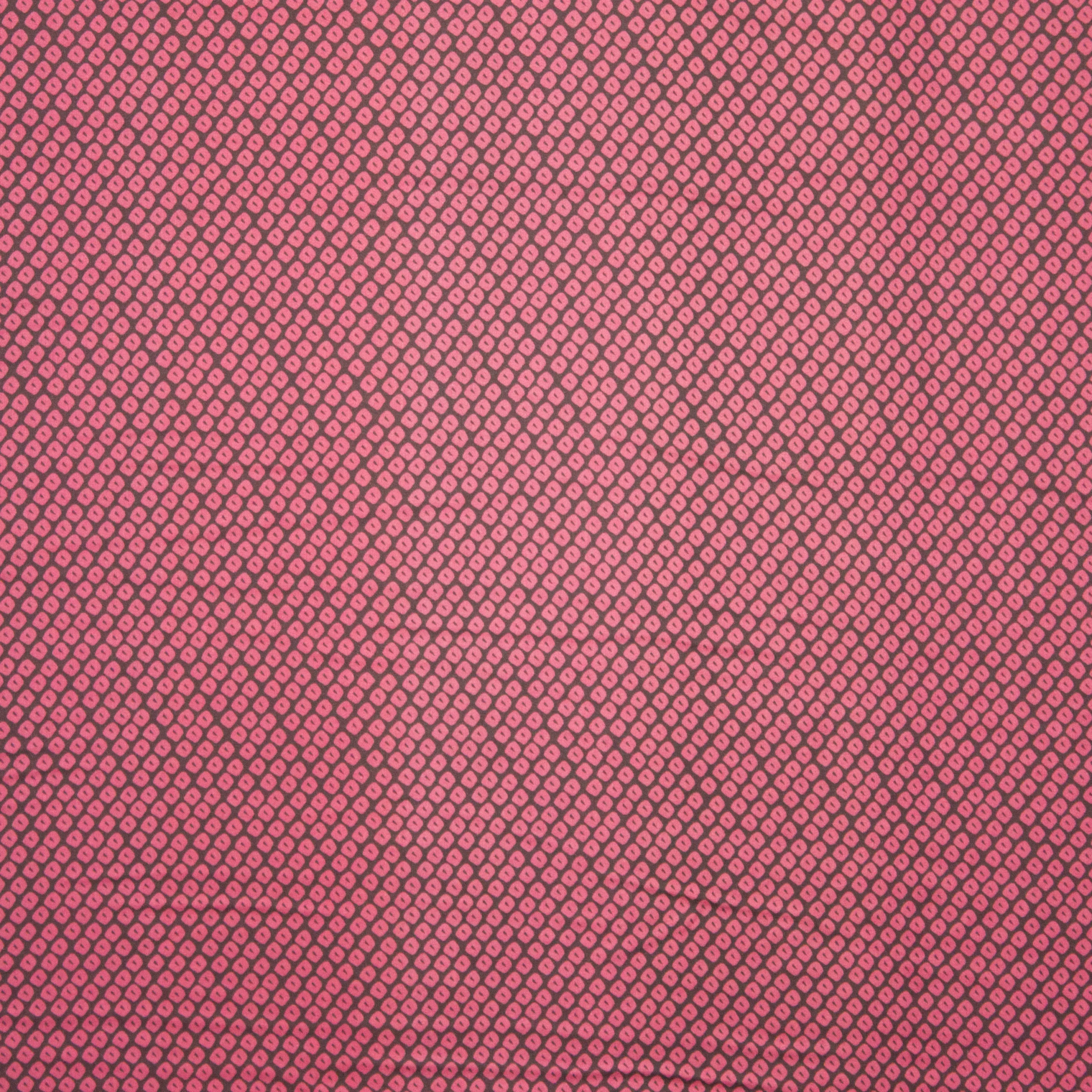 Viscose satijn roze print
