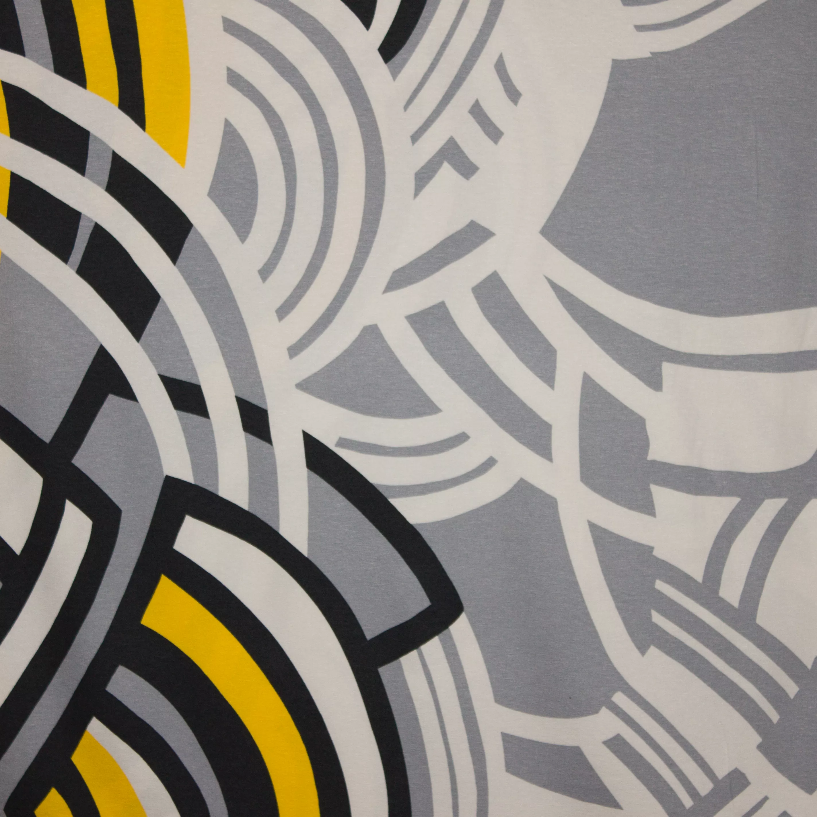 Italiaanse tricot met abstract motief