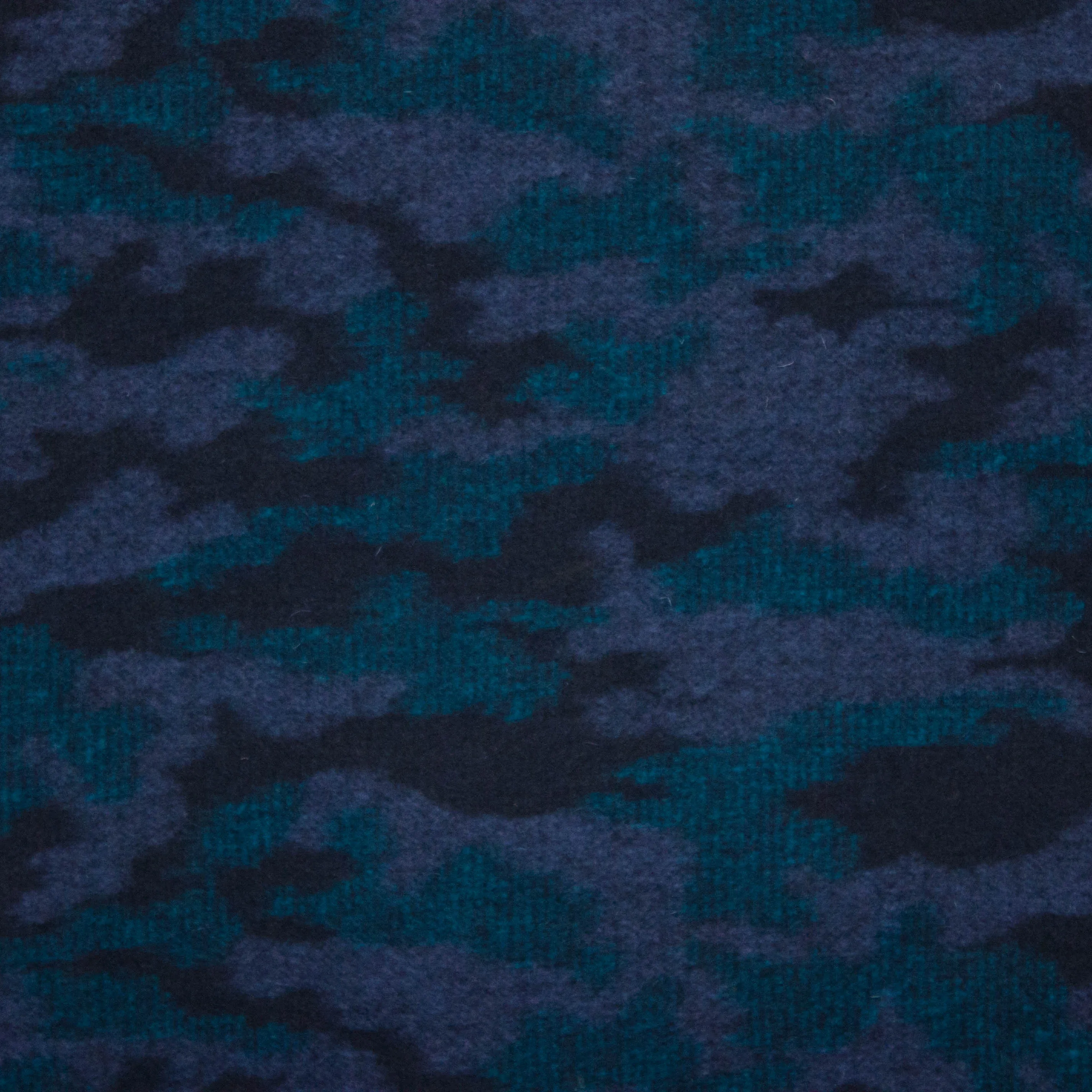 wollen stof met camouflageprint
