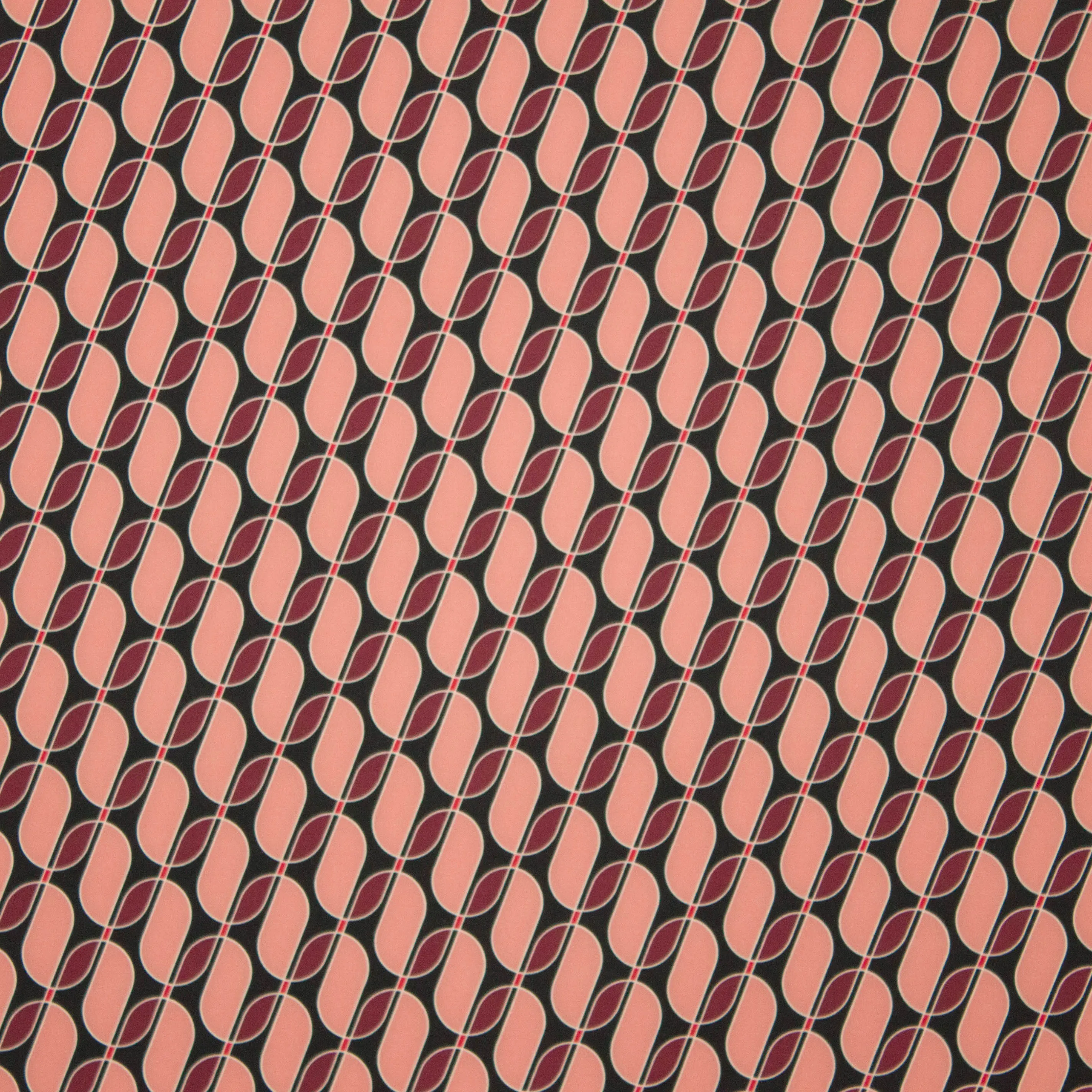 Soepele viscose met abstract motief