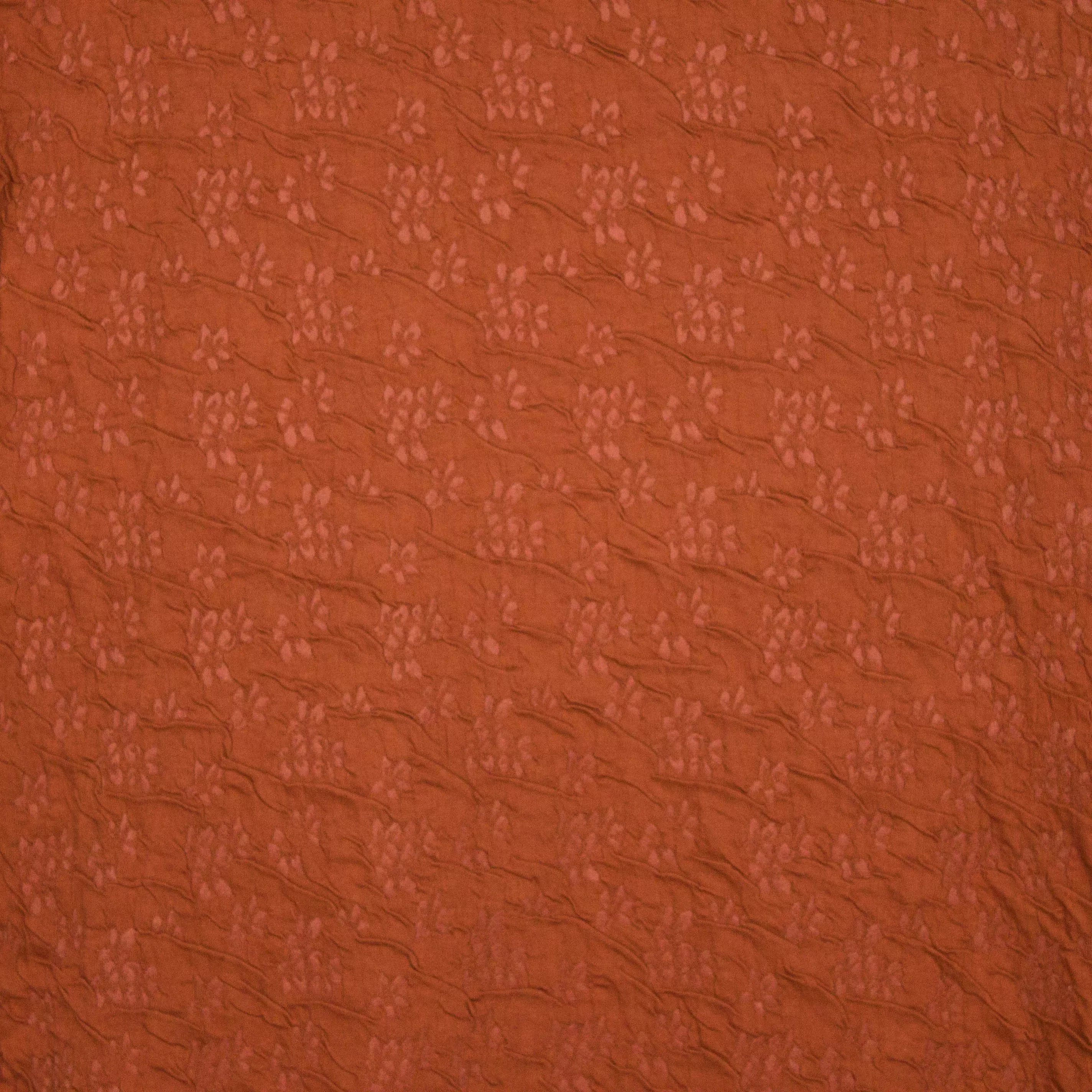 Viscosestructuurtricot roest