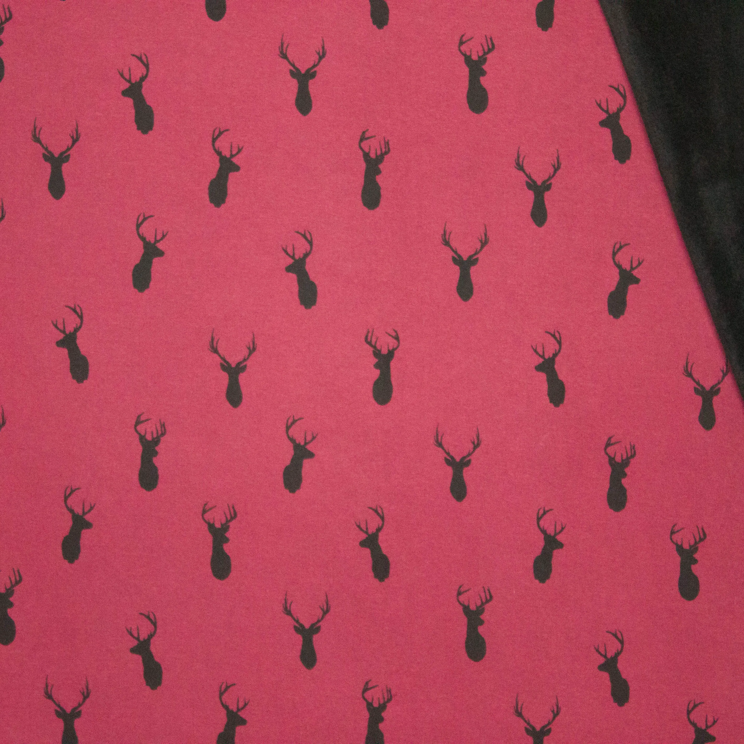 Happy Fleece bordeaux Deer