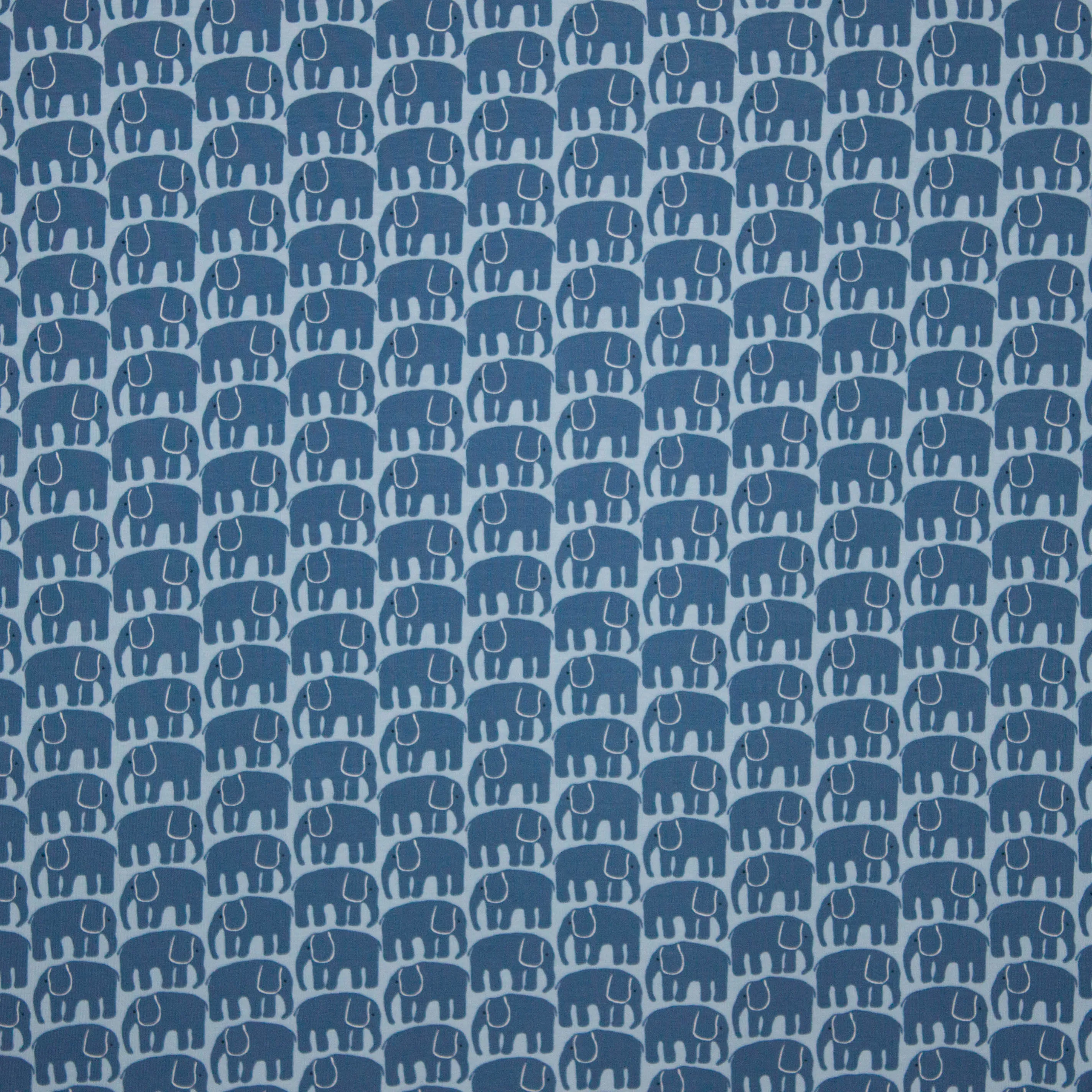 tricot blauw olifantjes