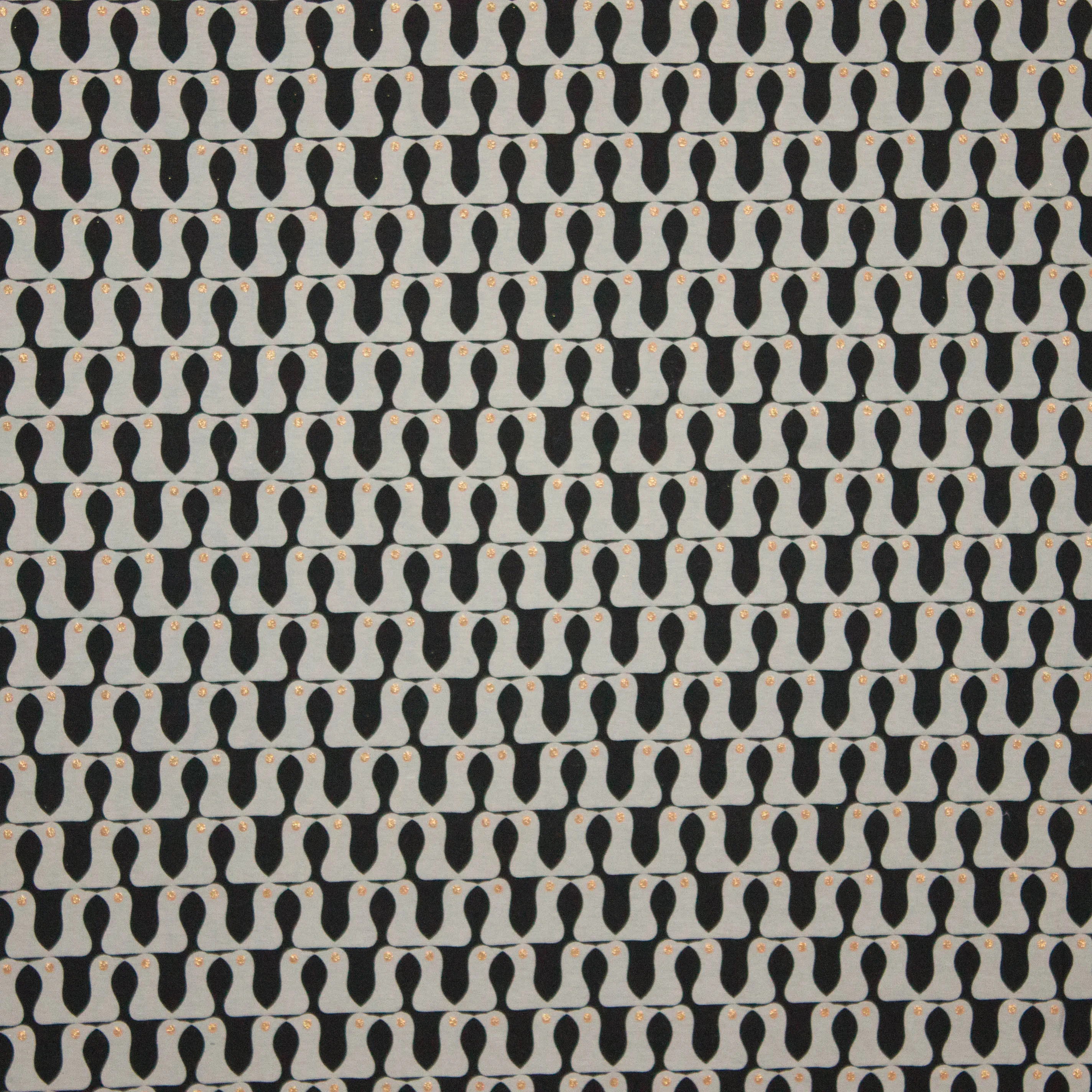 tricot beige vogels