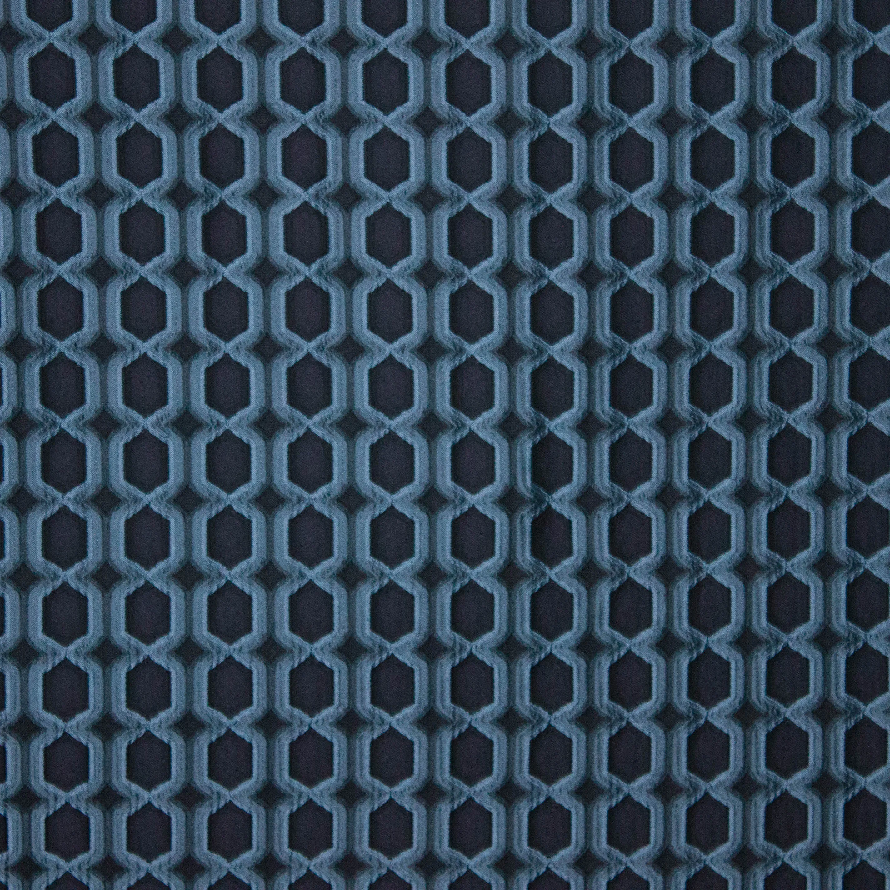 jacquard zwart blauw