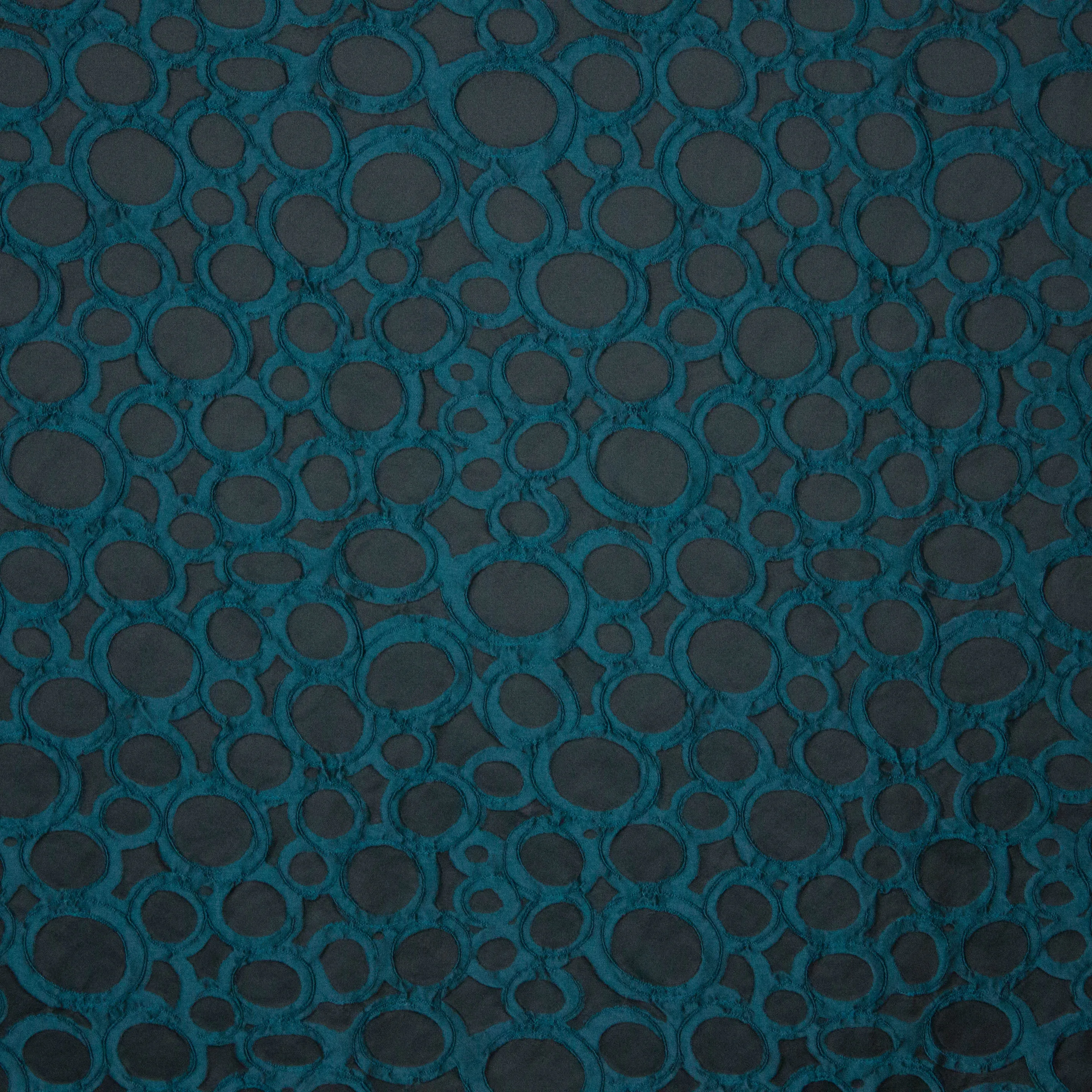 jacquard cirkels petrol