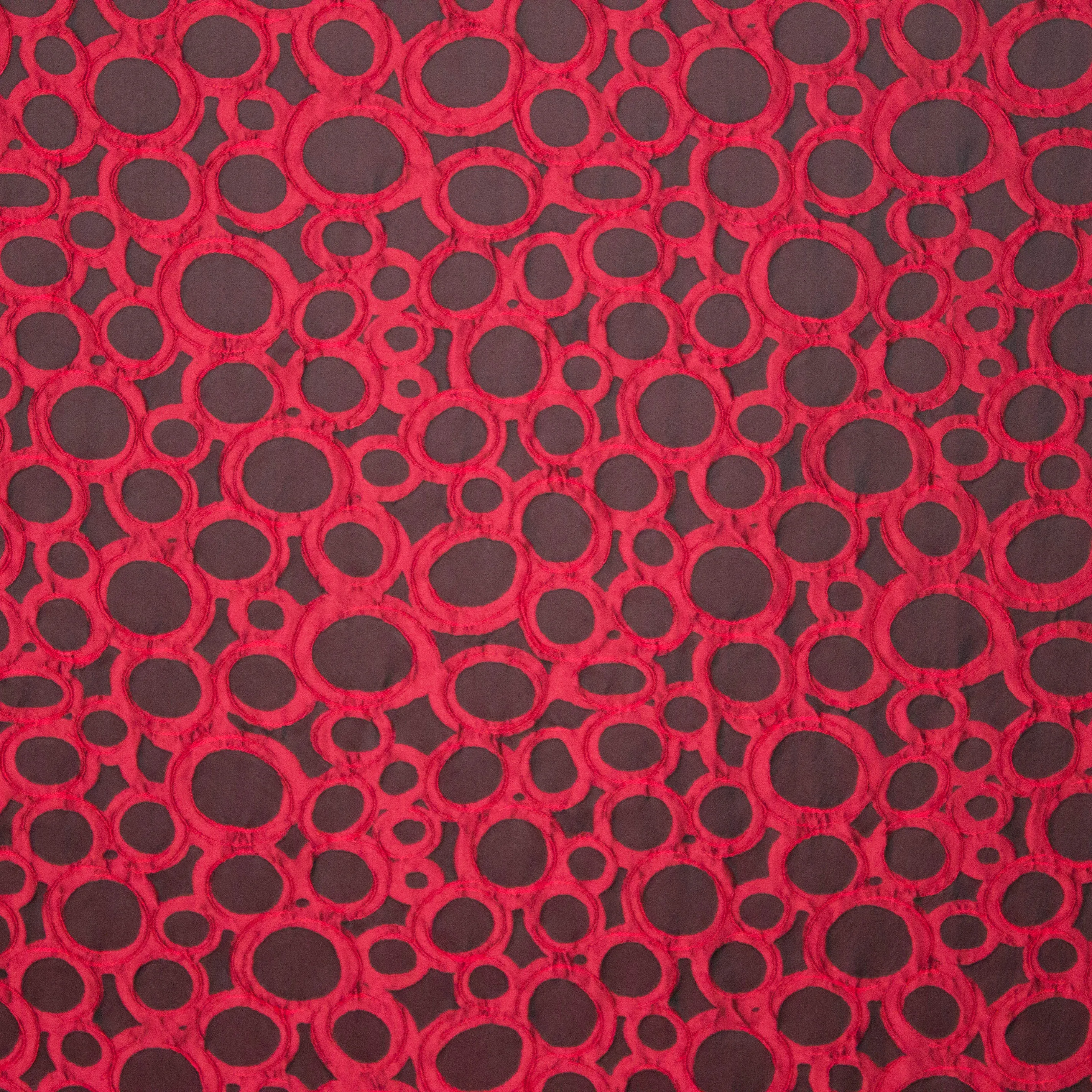 jacquard cirkels rood