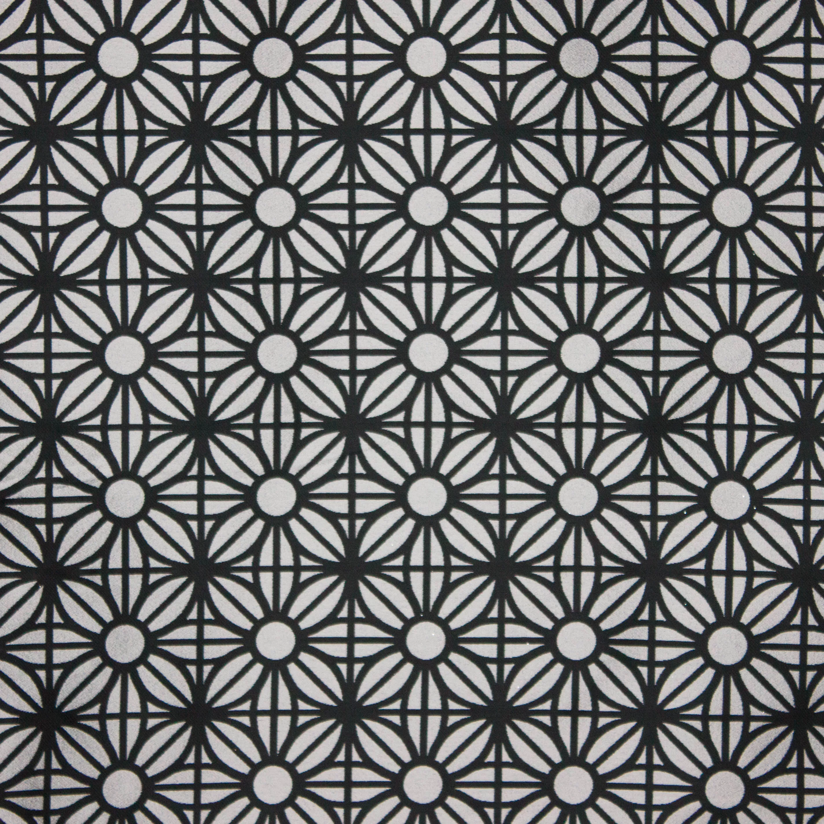 jacquard zilver bloem