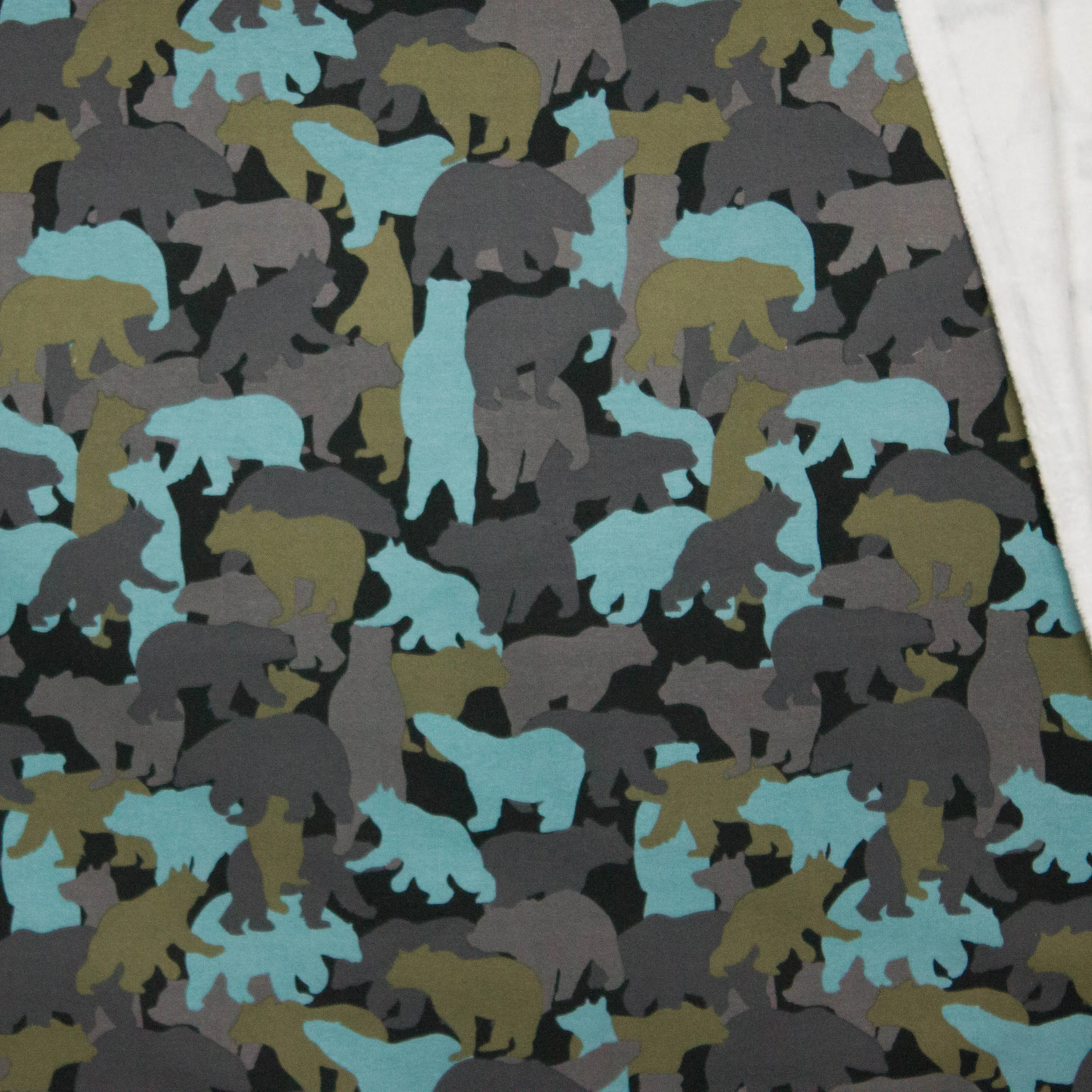 Sweaterstof camouflage beren