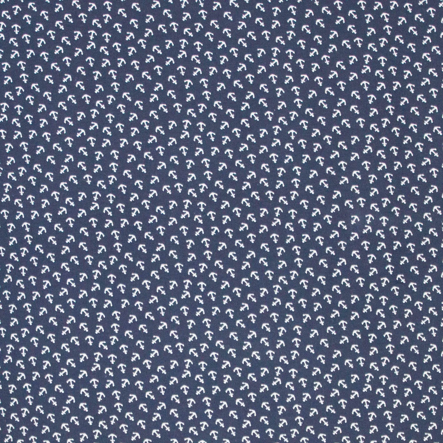 Katoentricot ankertjes blauw/wit