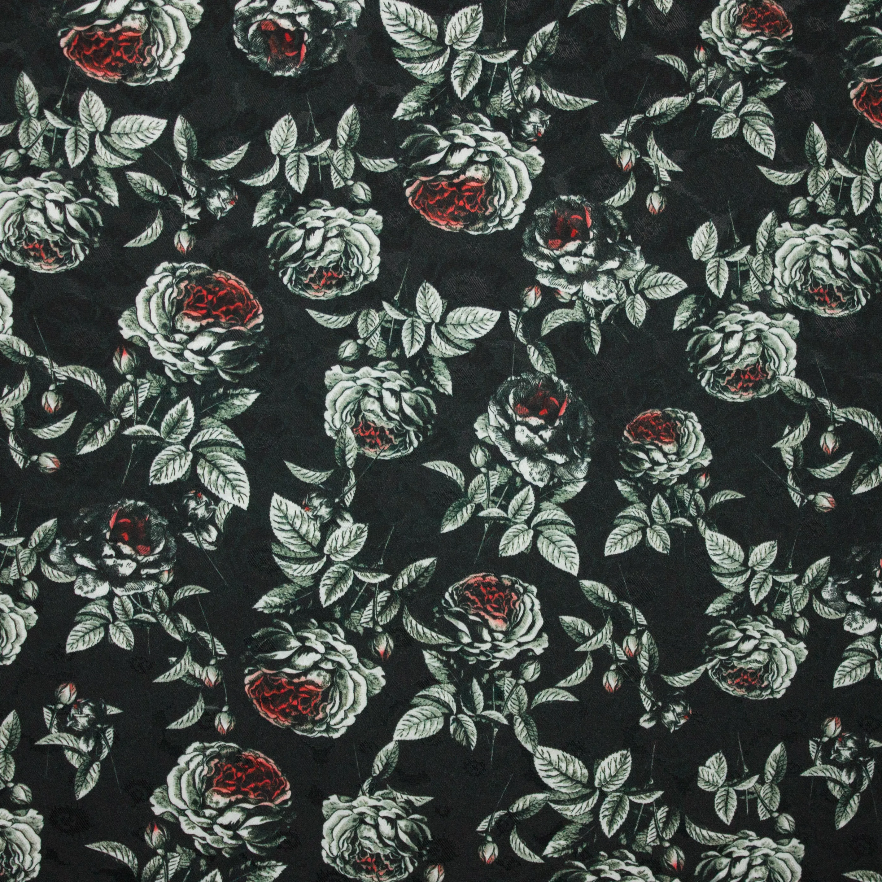 Jacquard met bloemenmotief