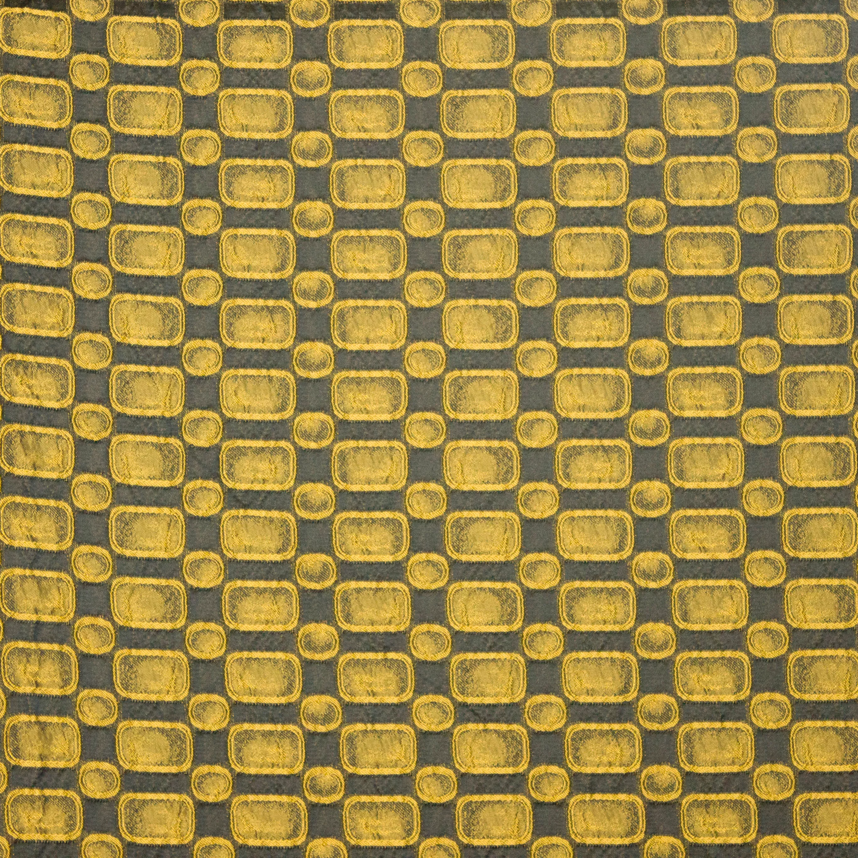 jacquard met blokjes en bollen