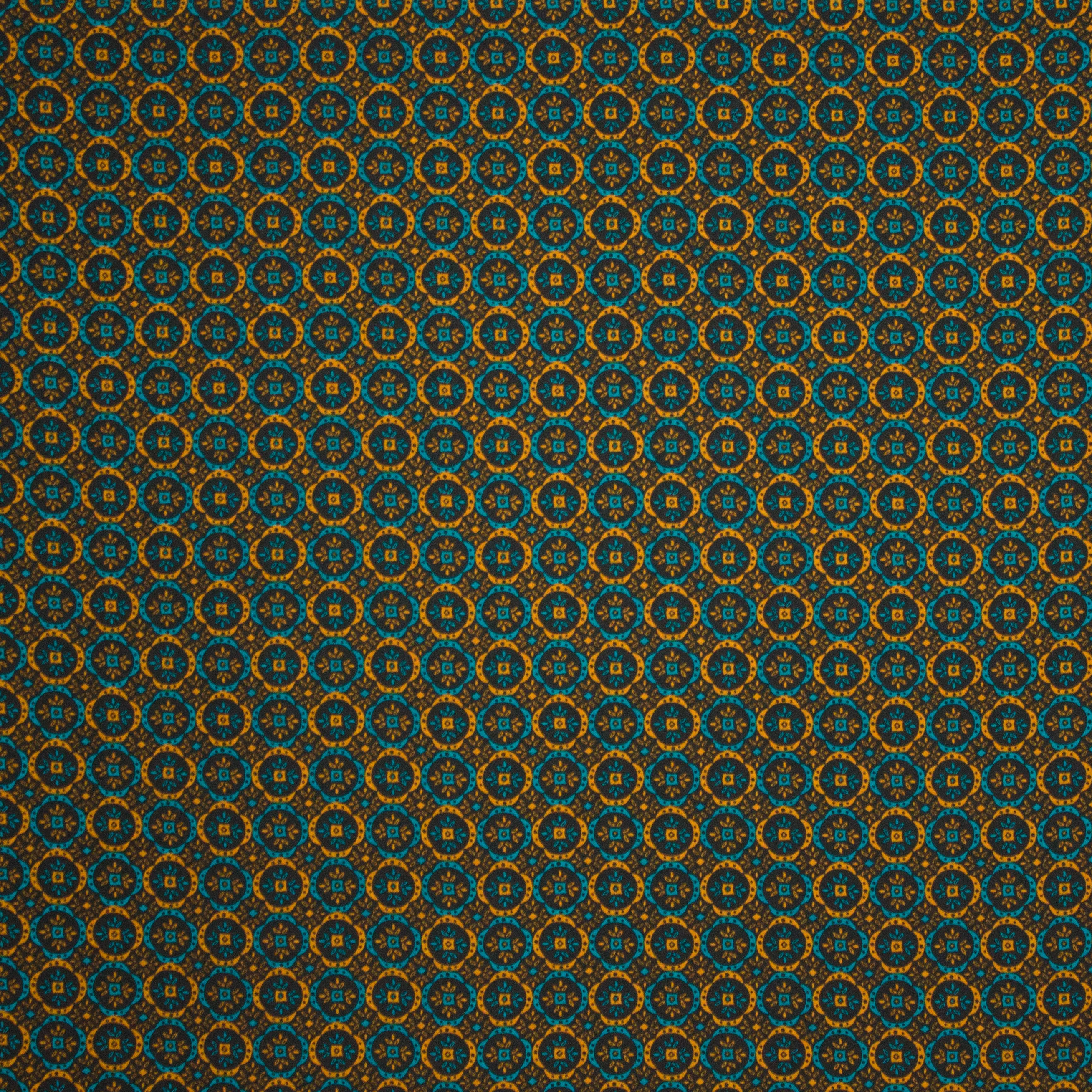fijne polyester met abstracte bloemen