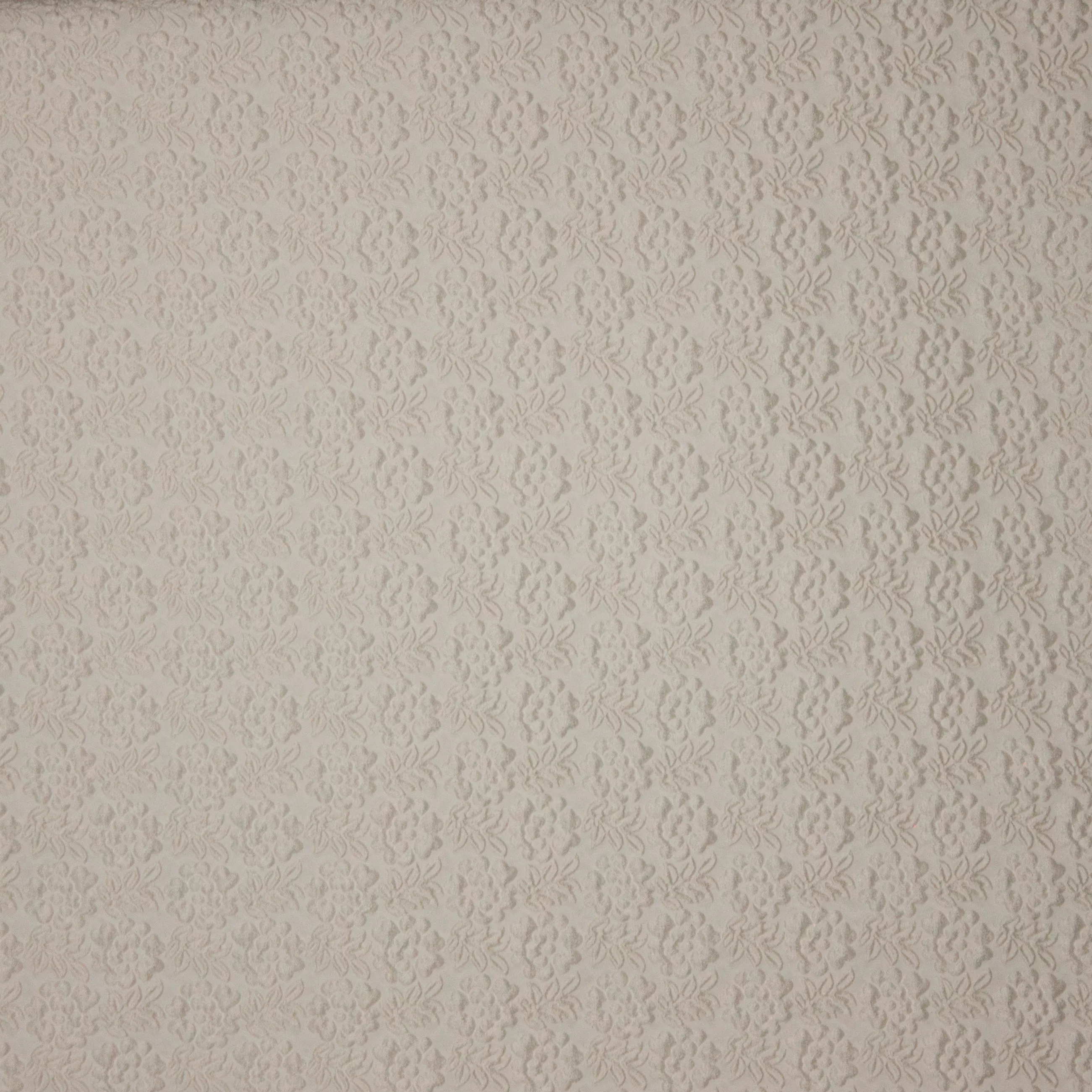 Jacquard ecru met bloemen