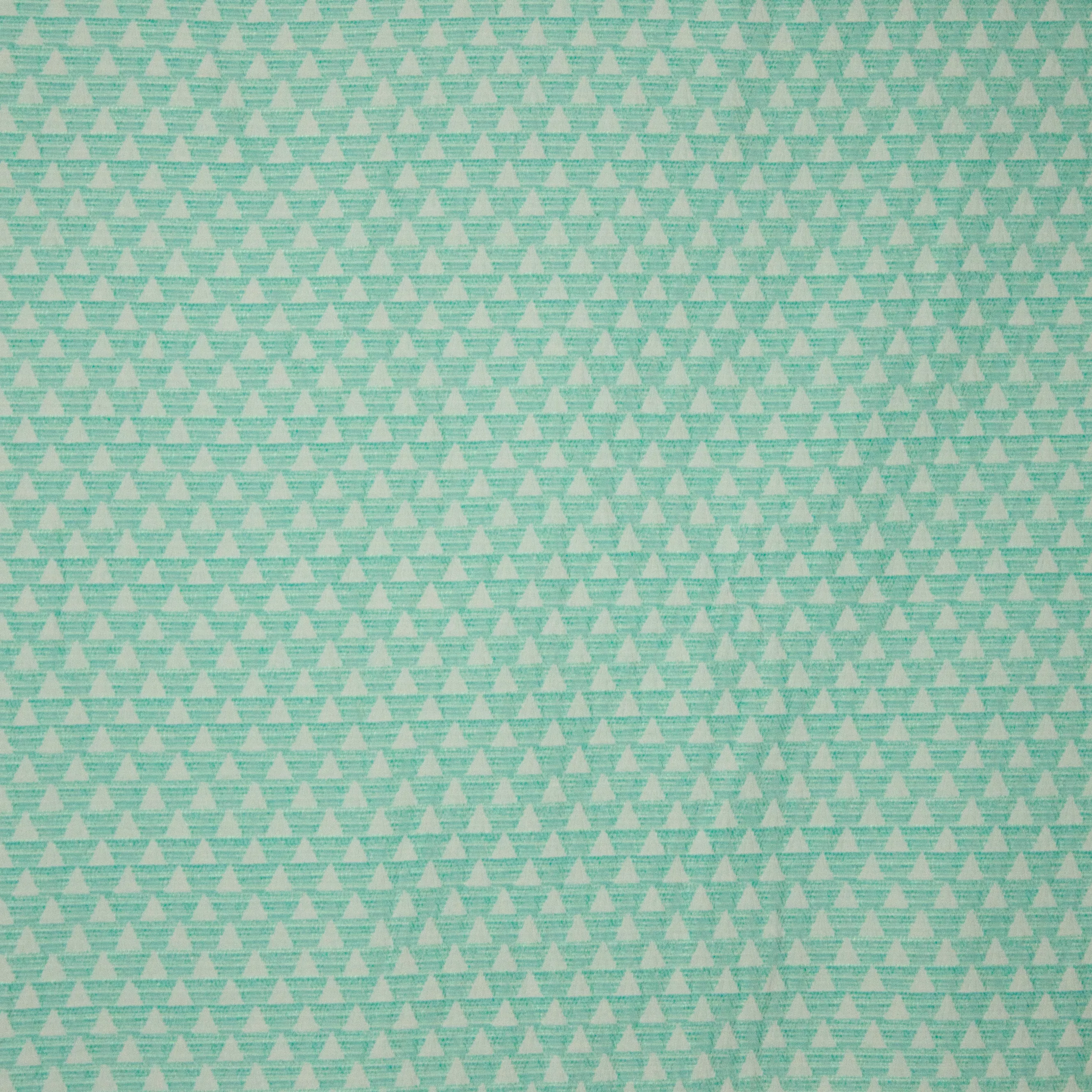 Jacquard muntgroen met driehoekjes