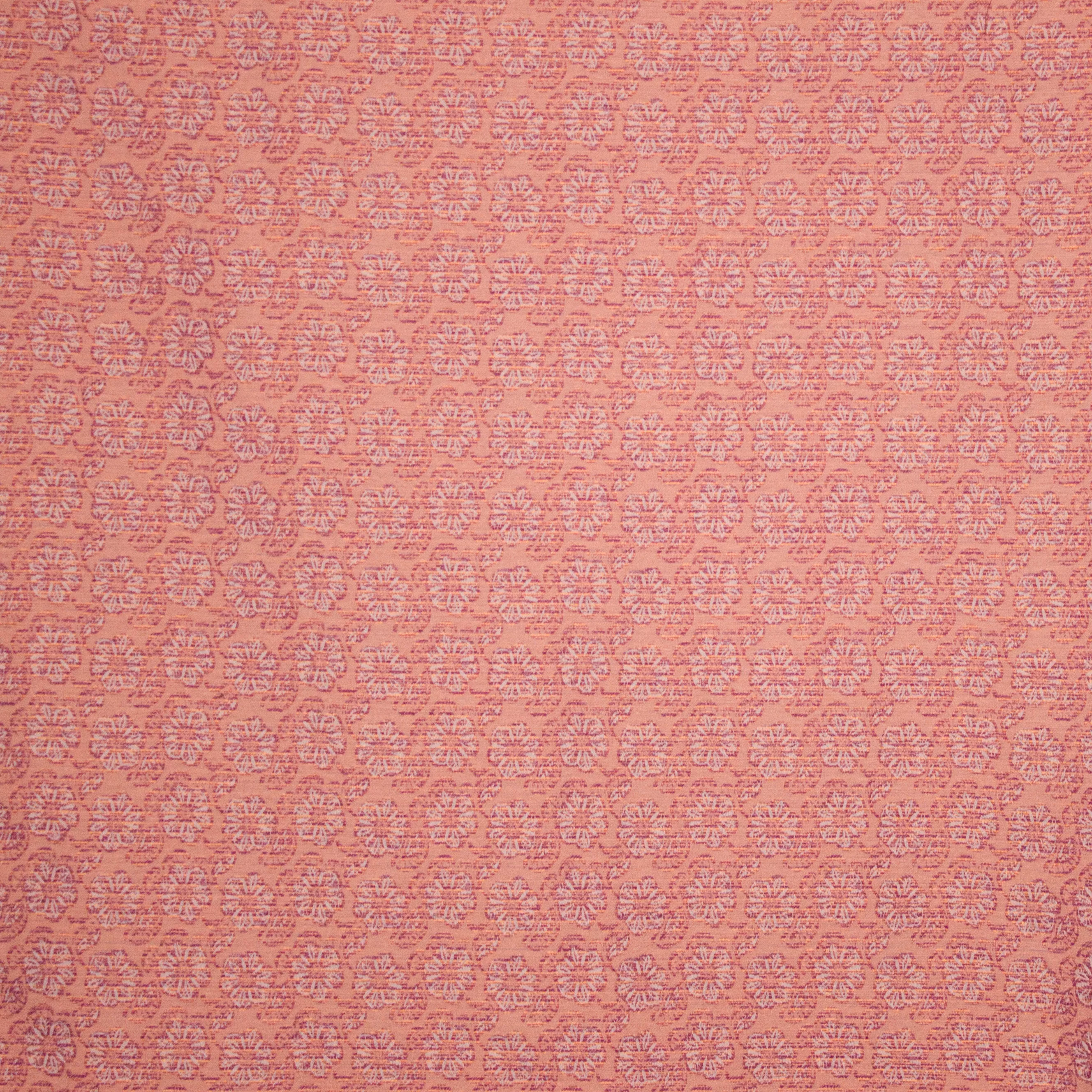Fijne jacquard zalmroze