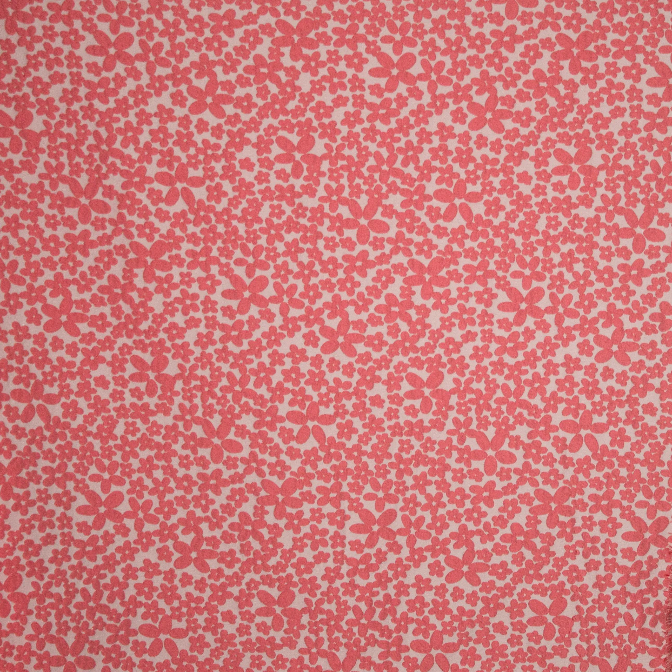 Double face jacquard met bloemen
