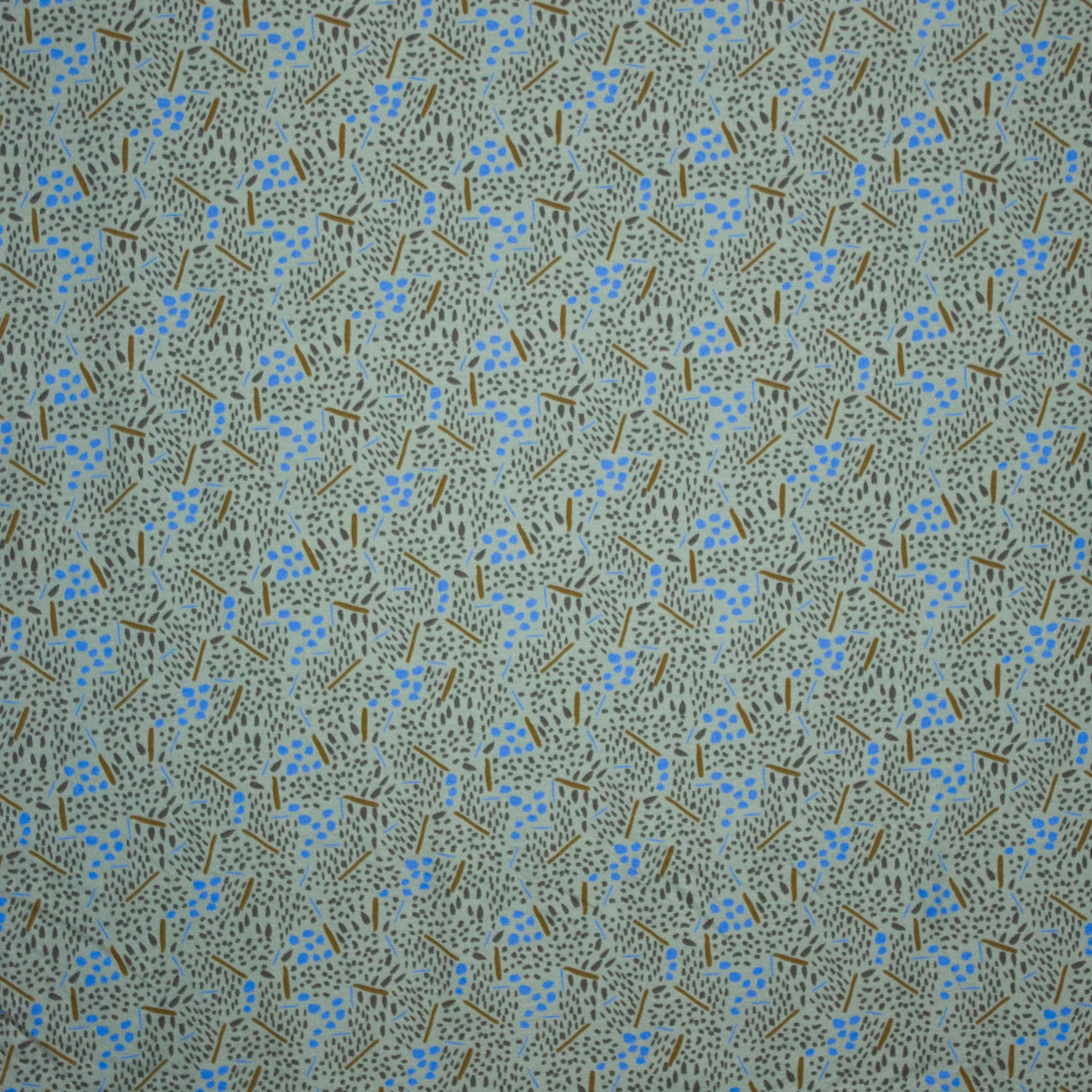 viscose tricot met ethnic print