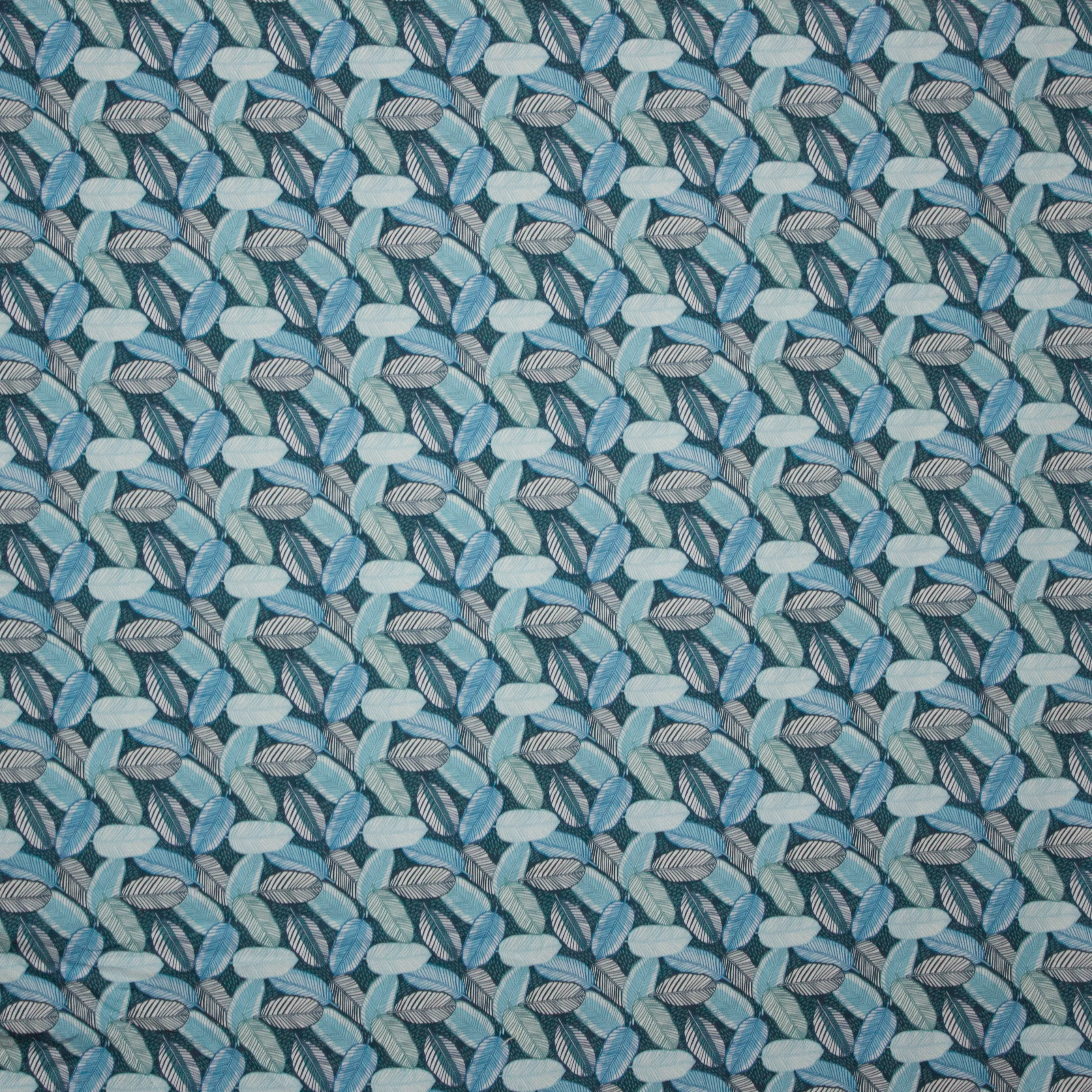 viscose met blaadjesmotief