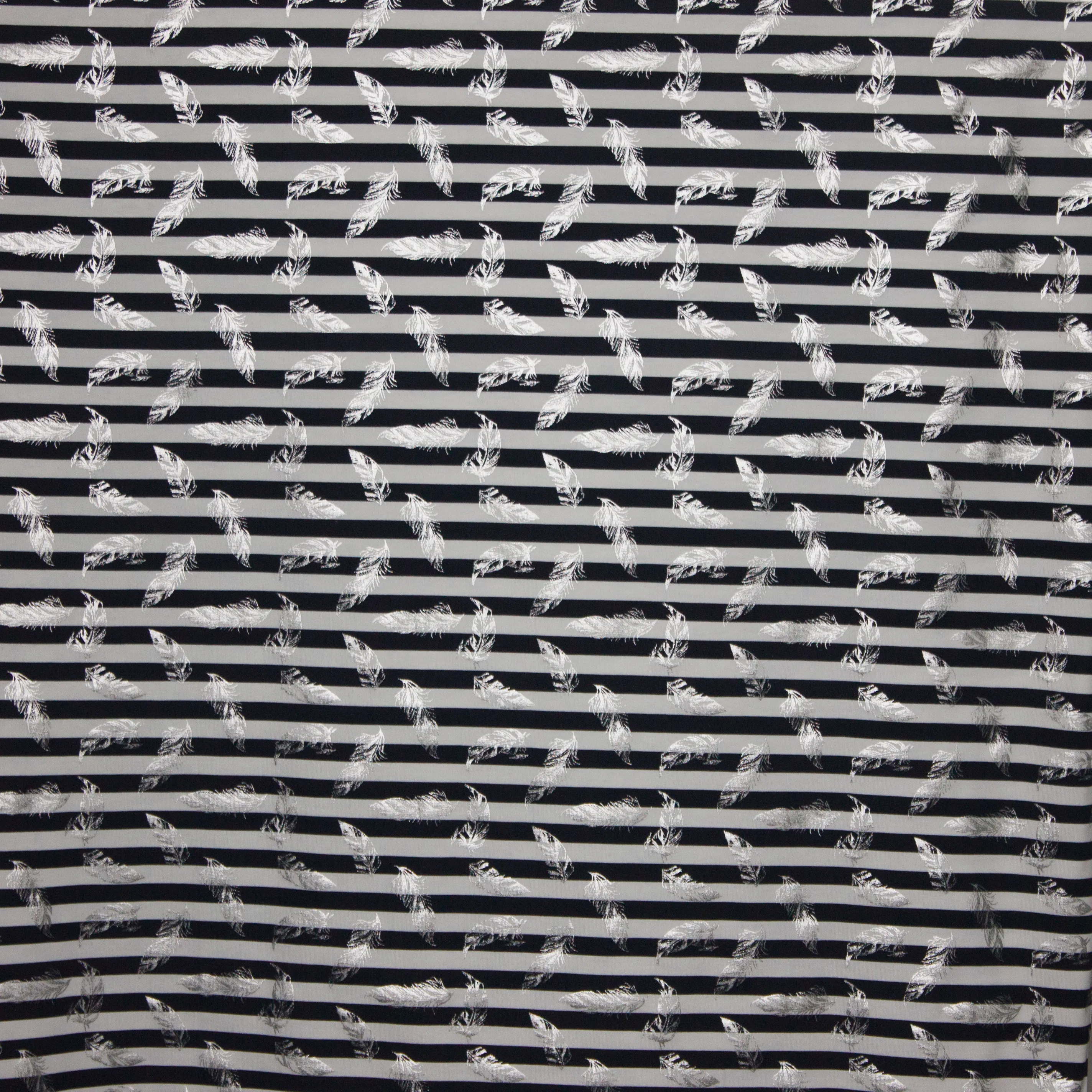 tricot Marine met blaadjes