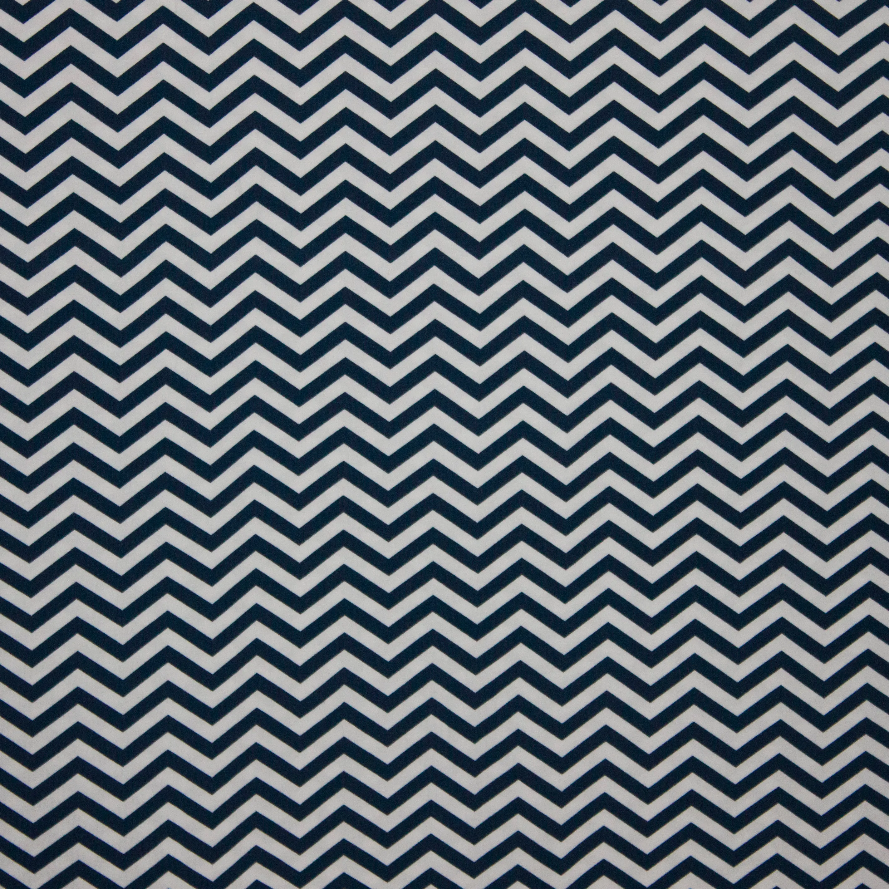 katoentricot blauw witte zigzag
