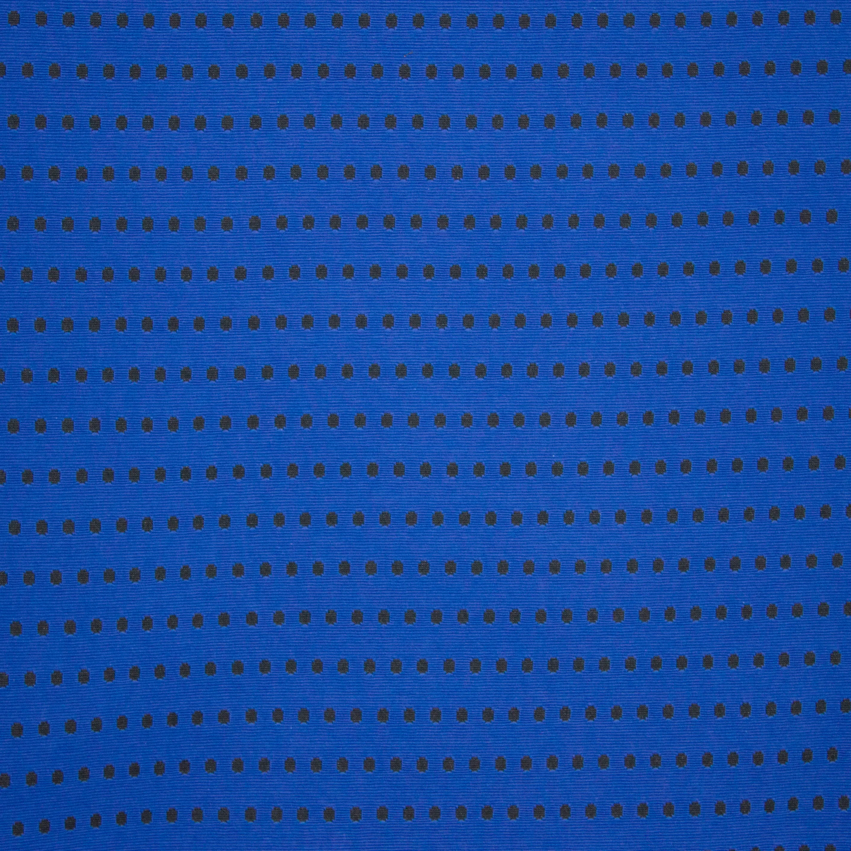 blauwe structuurtricot met blokjes