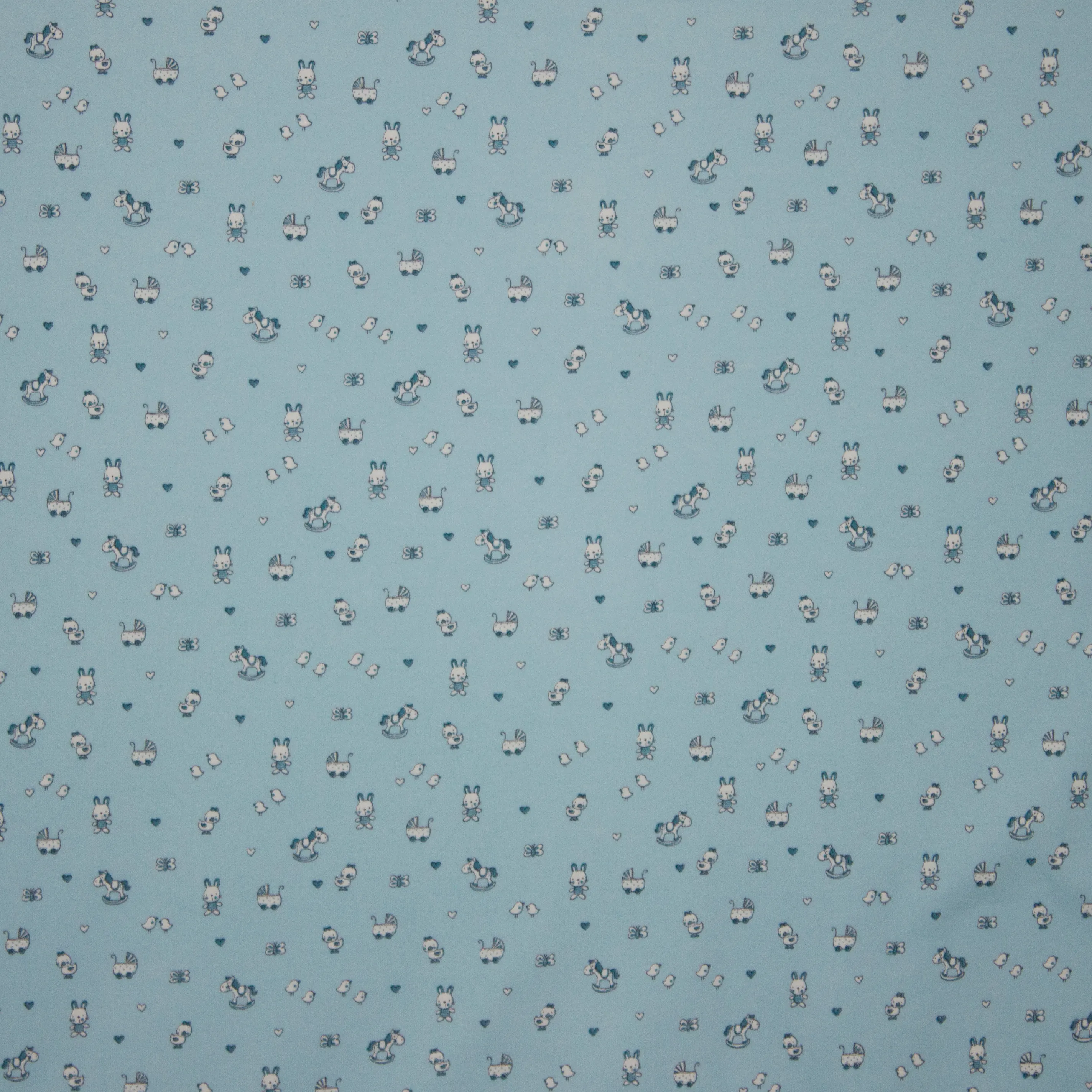 interlocktricot met kleine figuurtjes