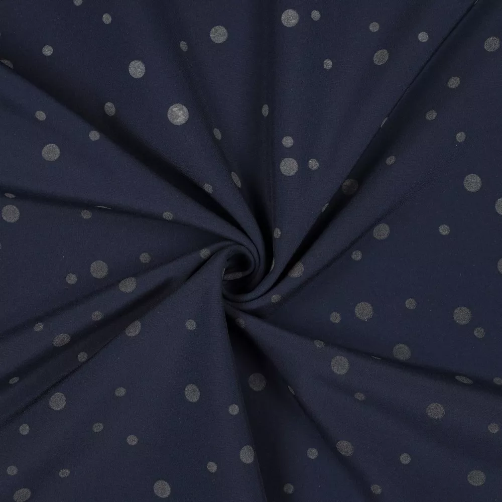 Softshell blauw met reflecterende bolletjes - Poppy