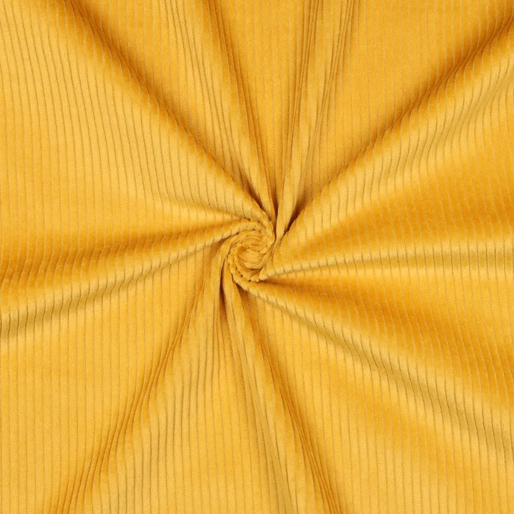 Washed corduroy geel