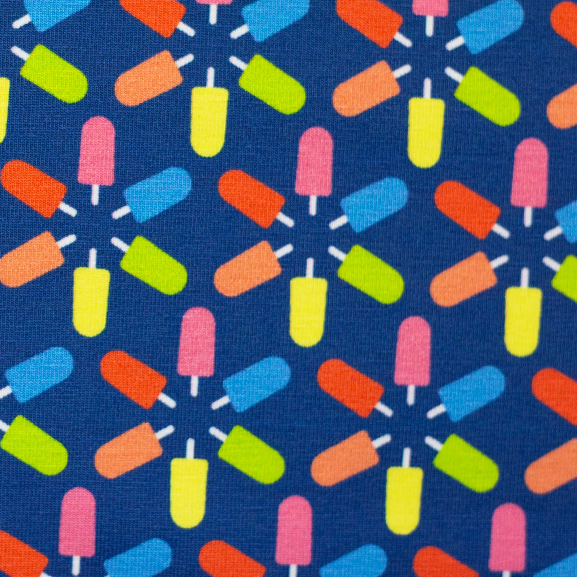 Tricot blauw met ijsjes