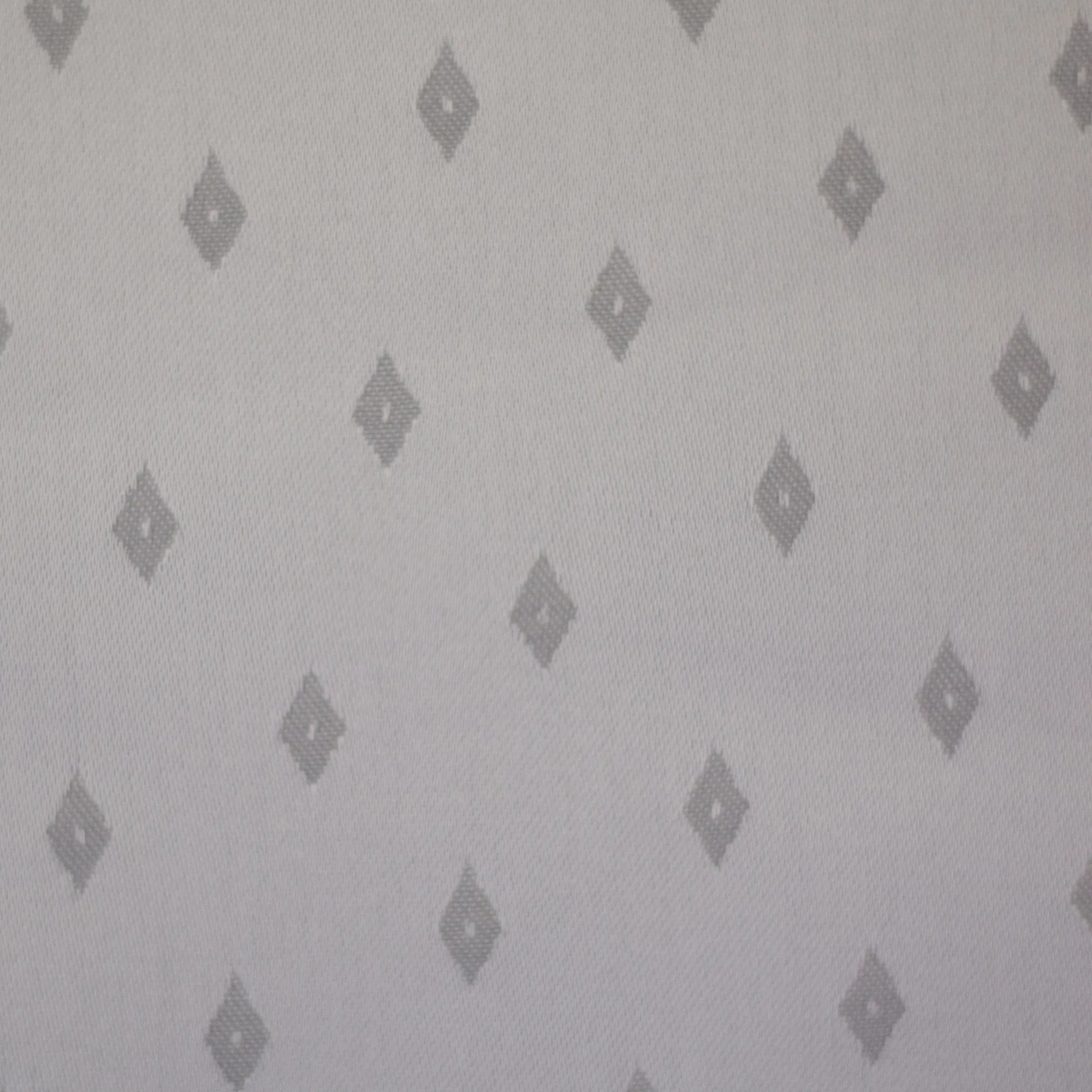 Jacquard wit met ruiten