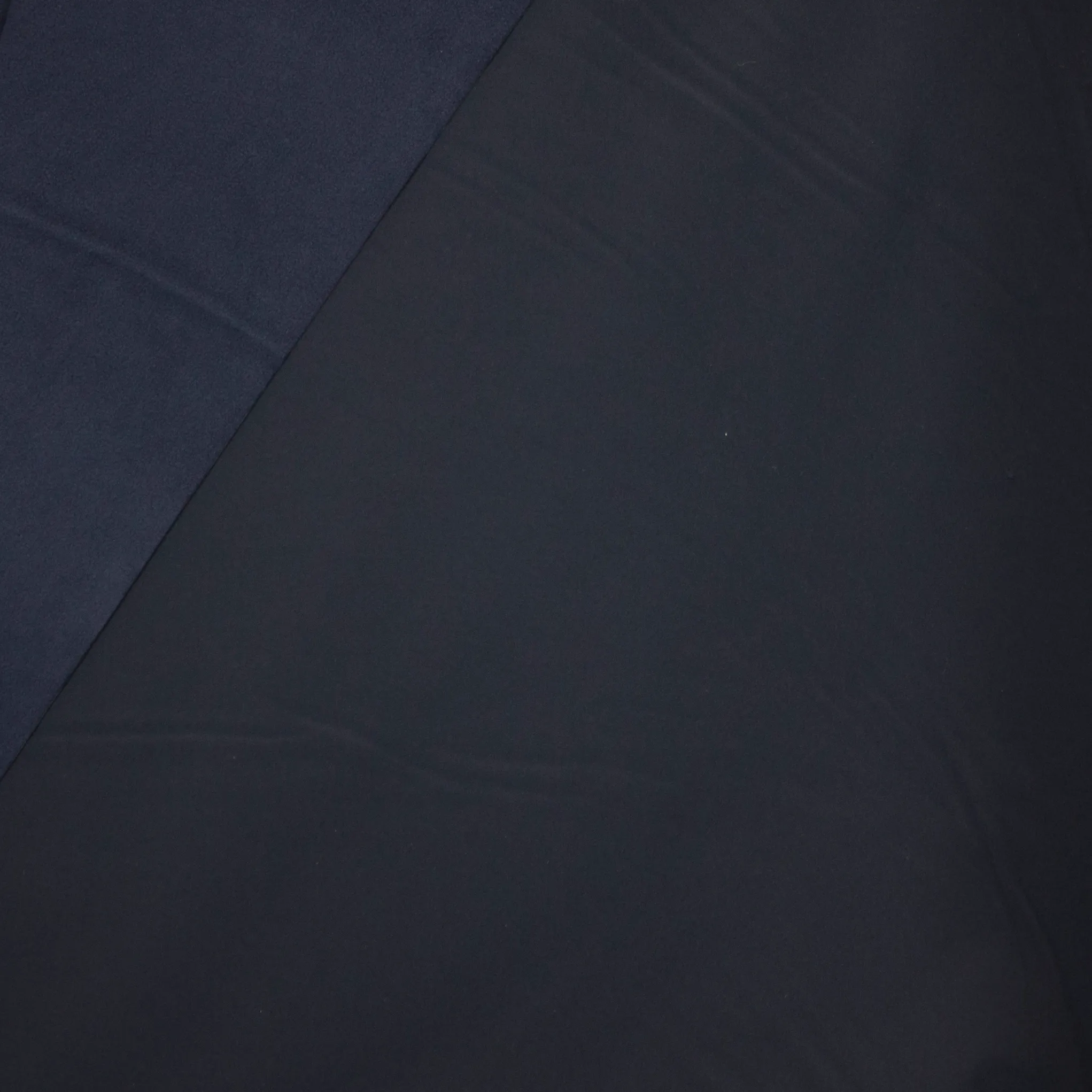 Softshell donkerblauw met fleece achterkant