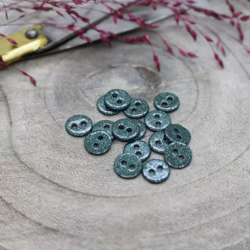 Knoopjes 9 mm 'Glitter-cactus' van Atelier Brunette