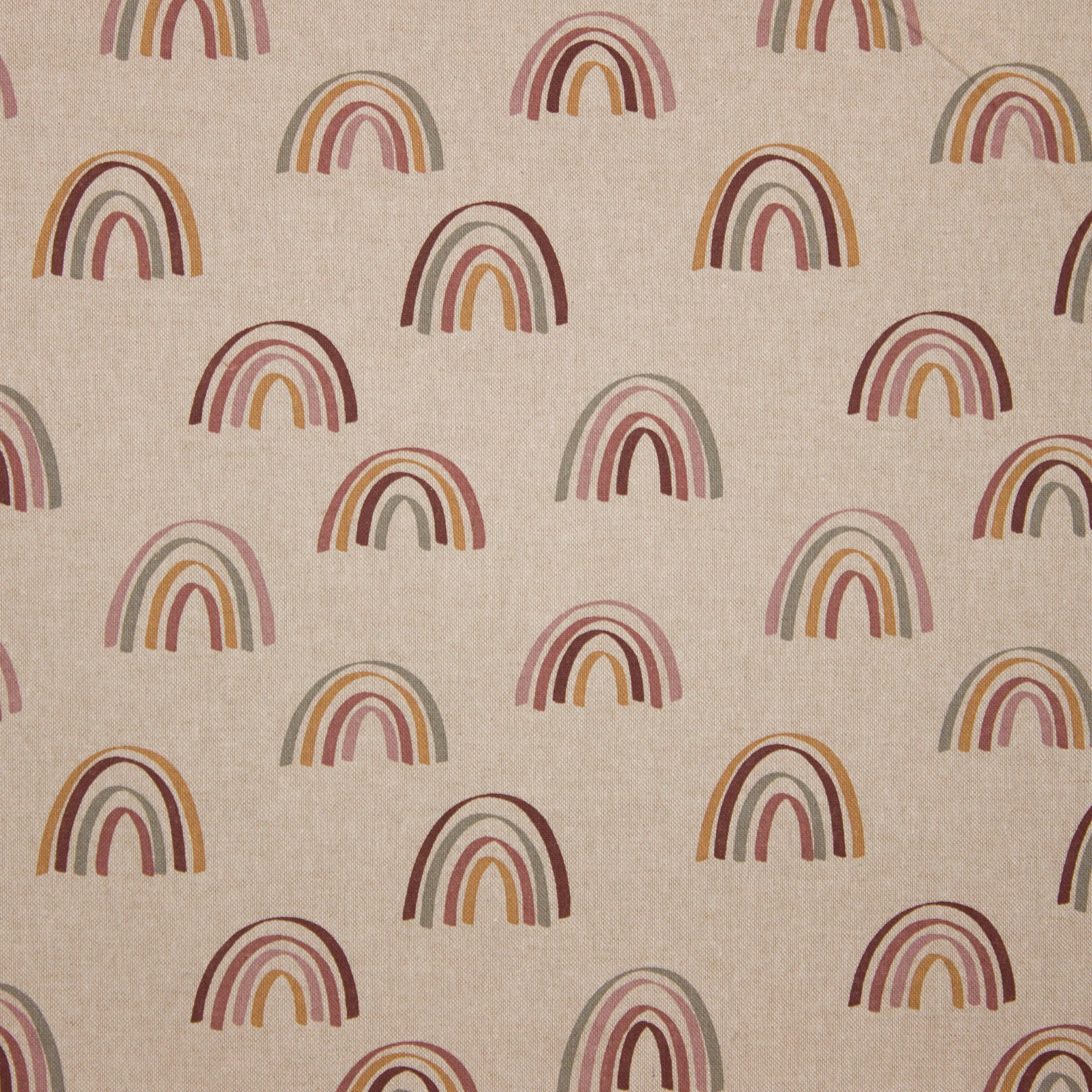 Bruine canvas met regenbogen