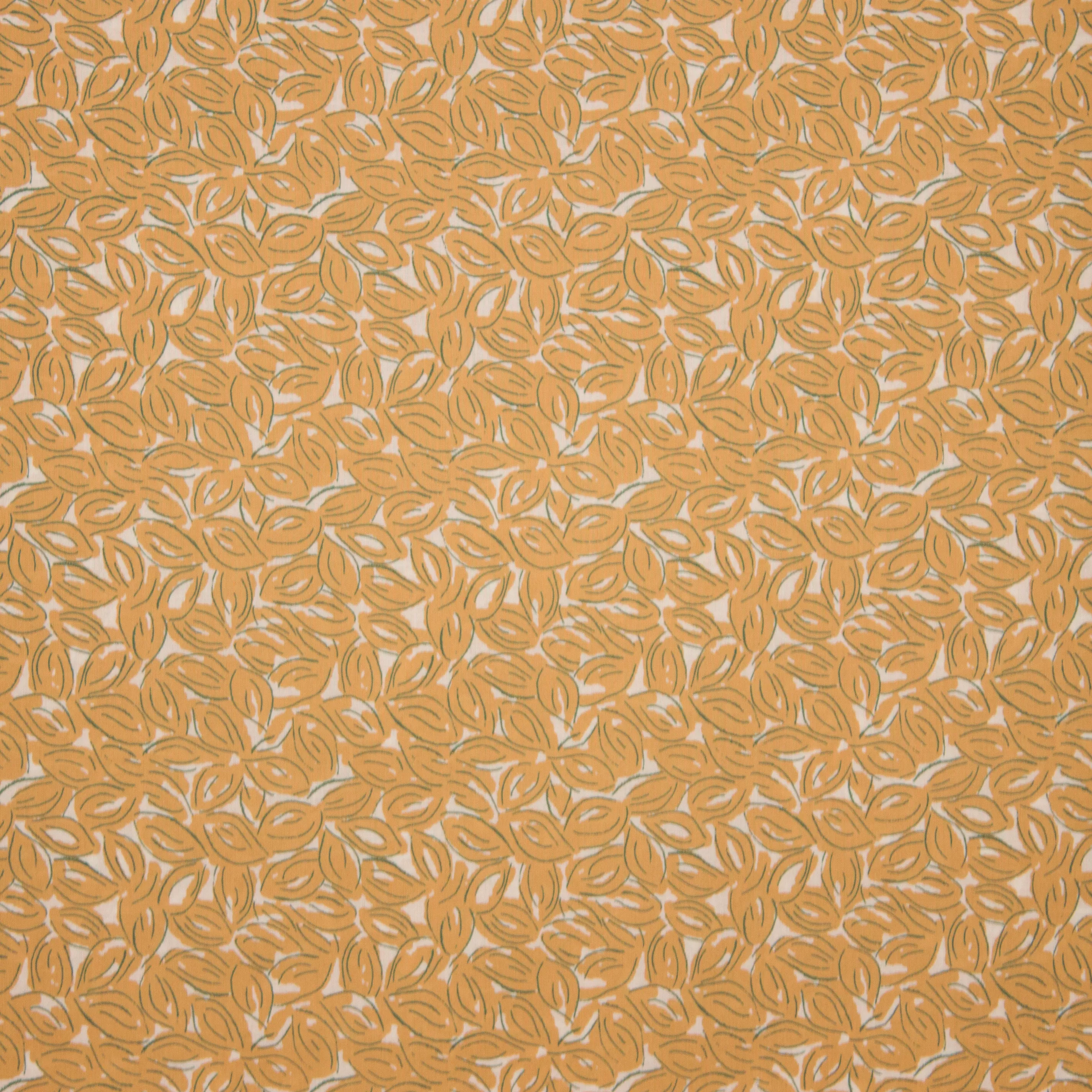 Petal Mustard katoen gauze van Atelier Brunette