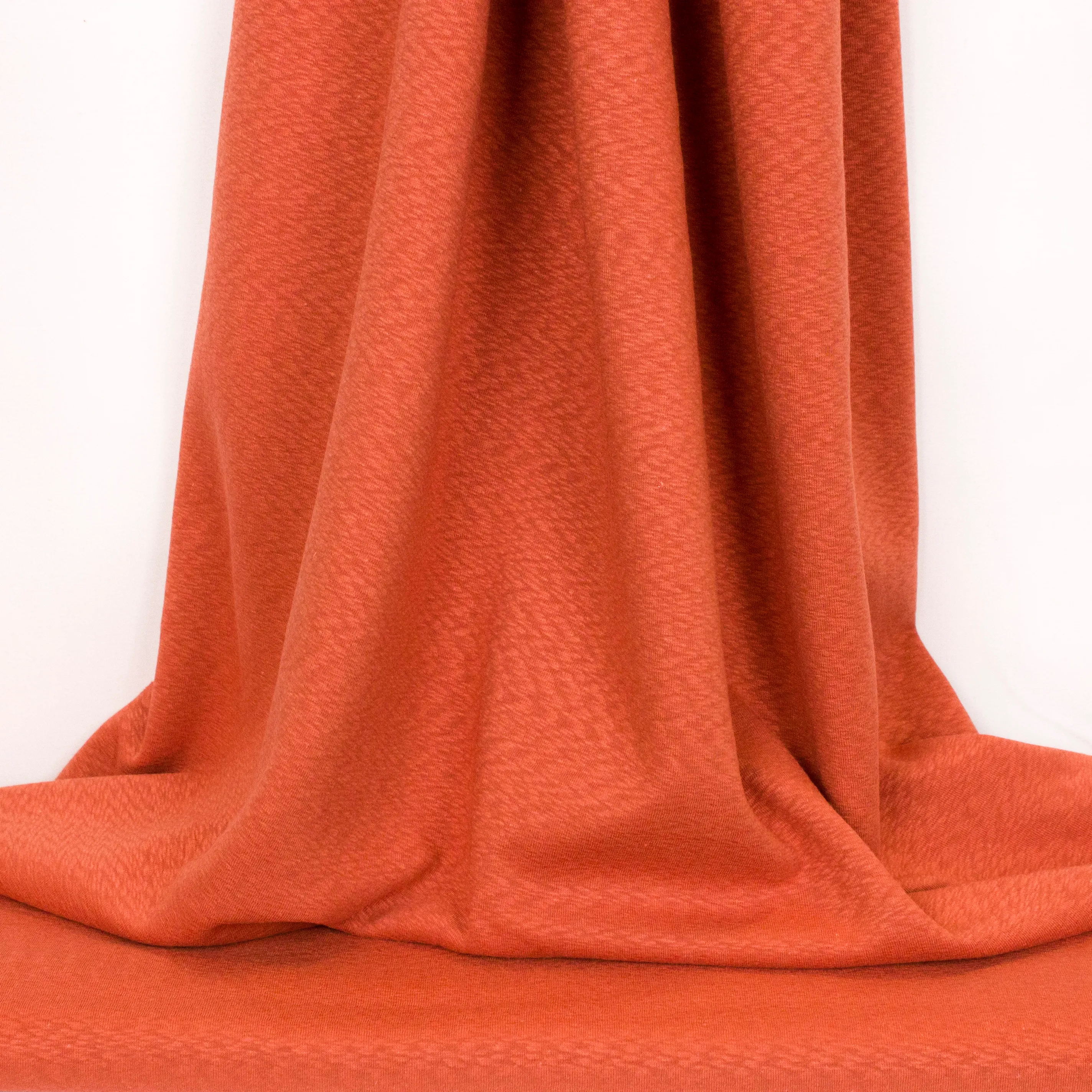 Gemeleerde nylon katoen tricot oranje