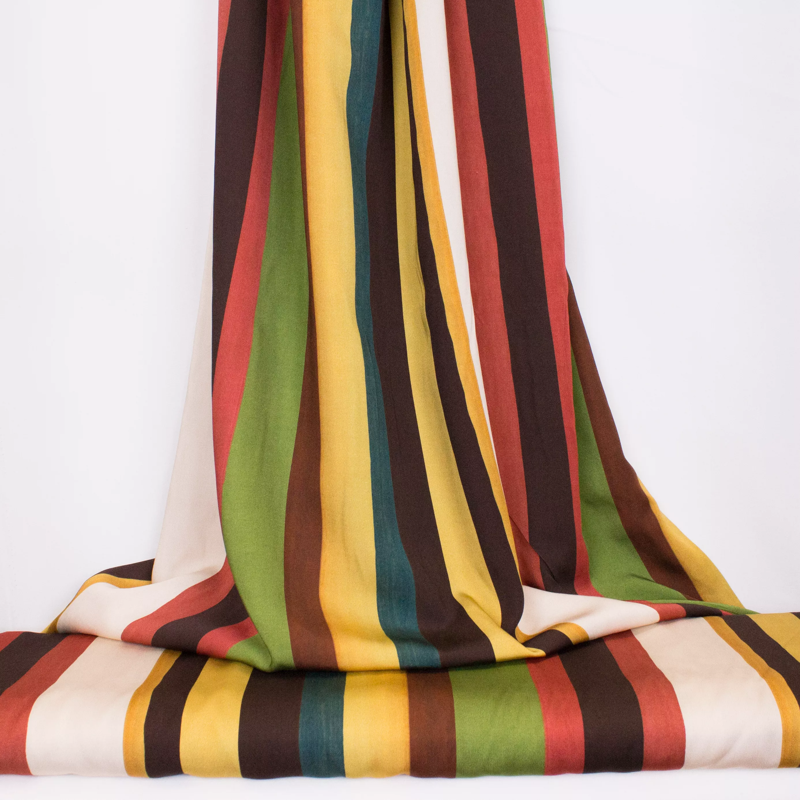 Gestreepte veelkleurige viscose van La Maison Victor