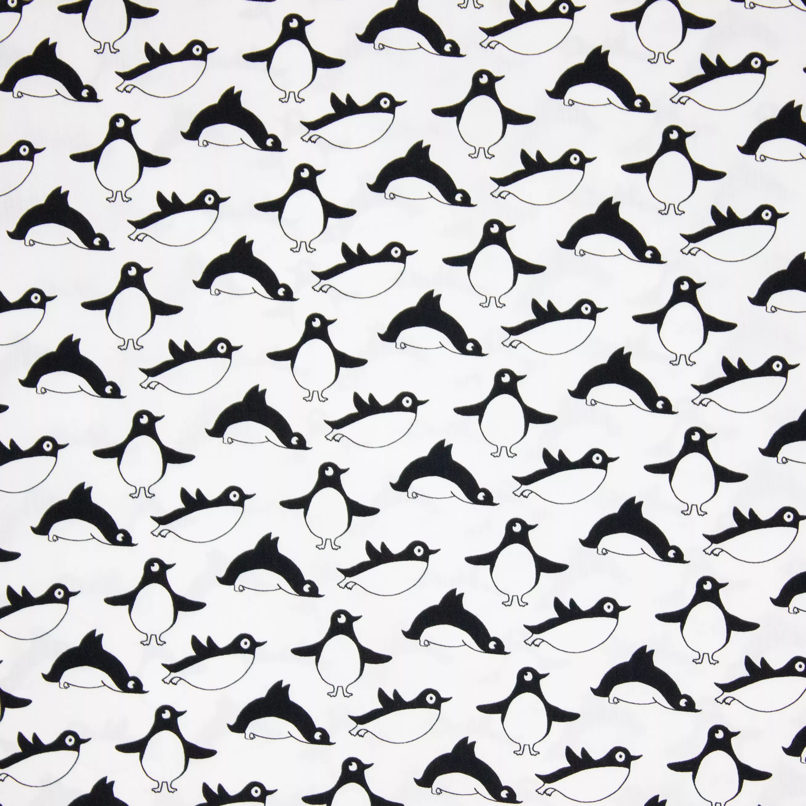 Katoen met pinguïns van Eva Mouton