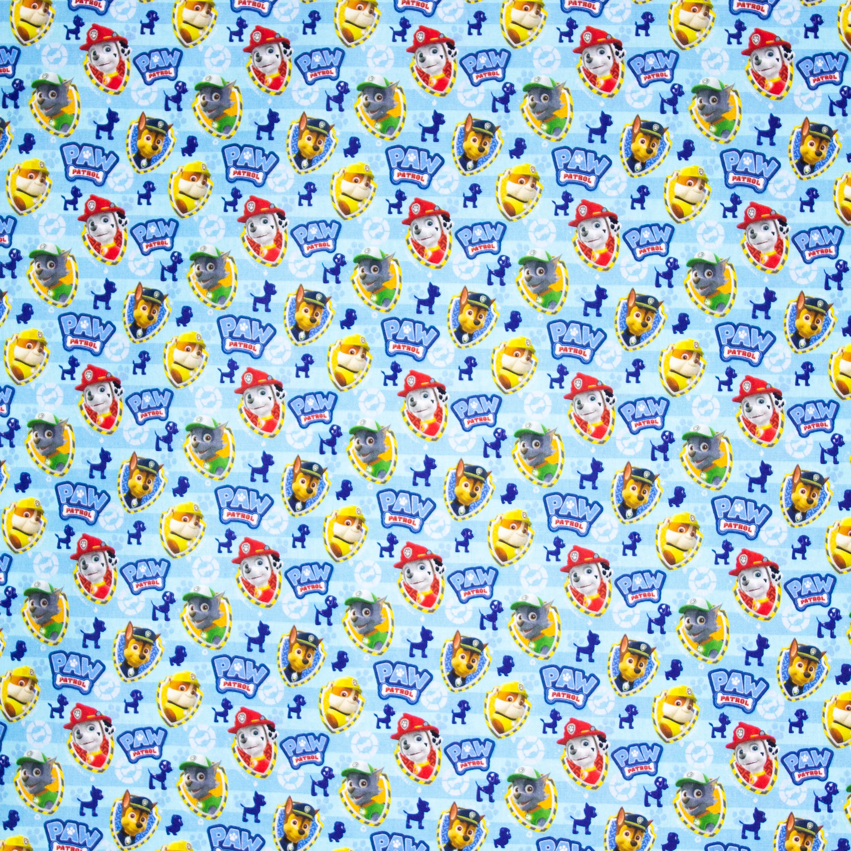 Blauwe Katoen met Paw Patrol