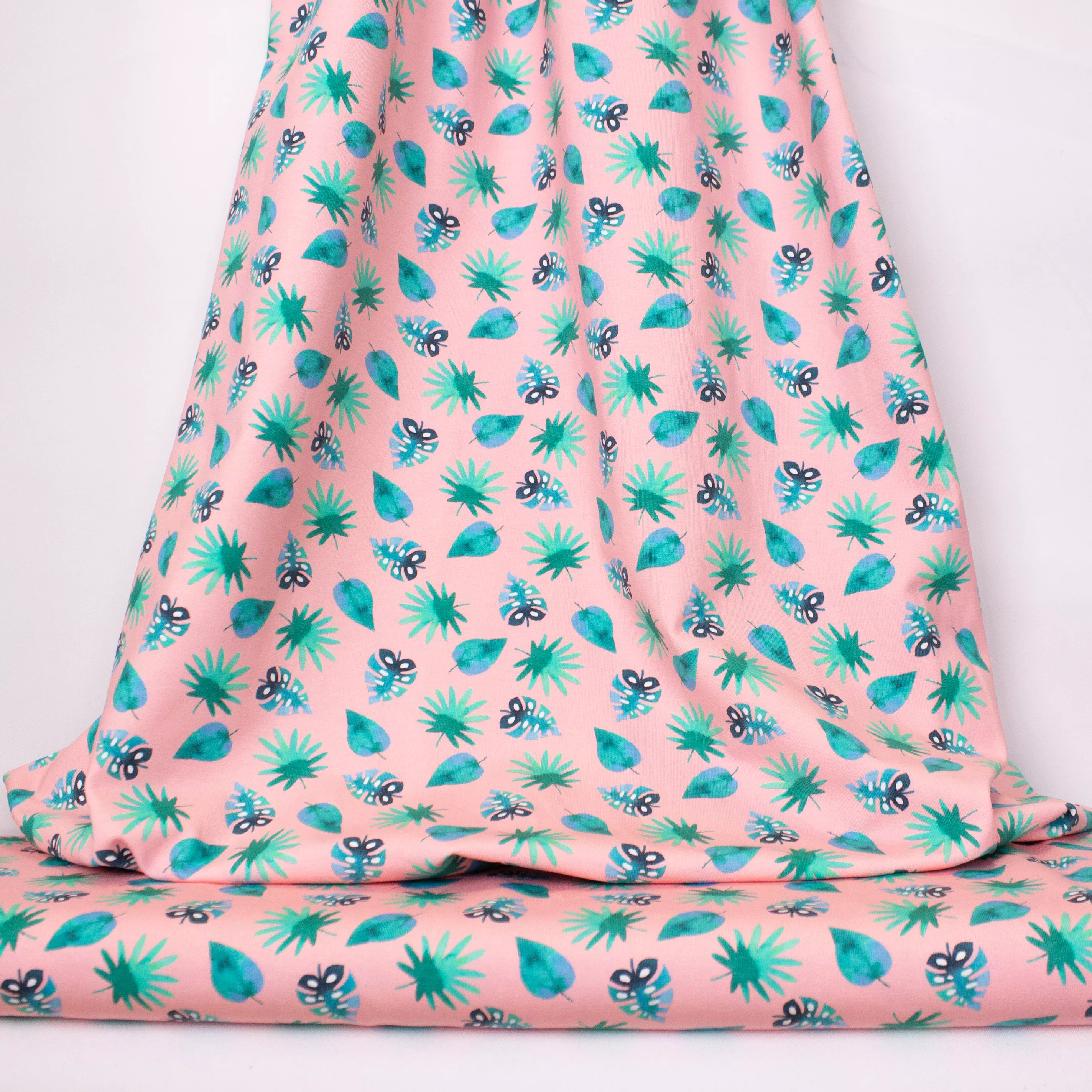 Roze Tricot met Bladeren