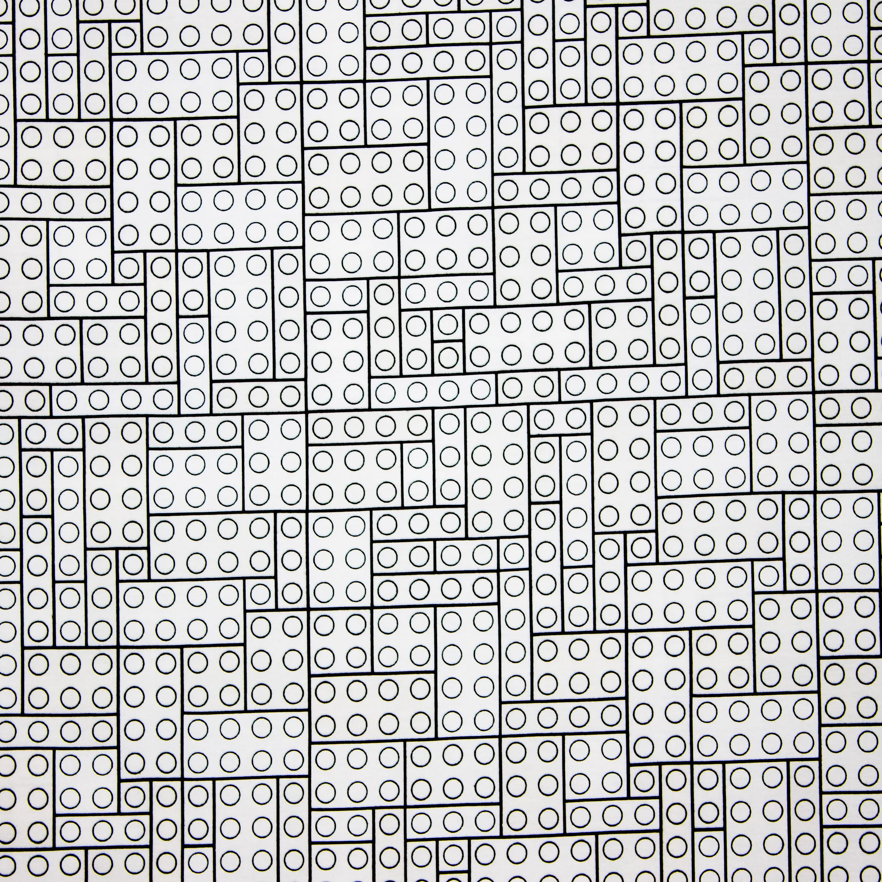 Witte Tricot met Lego Blokjes