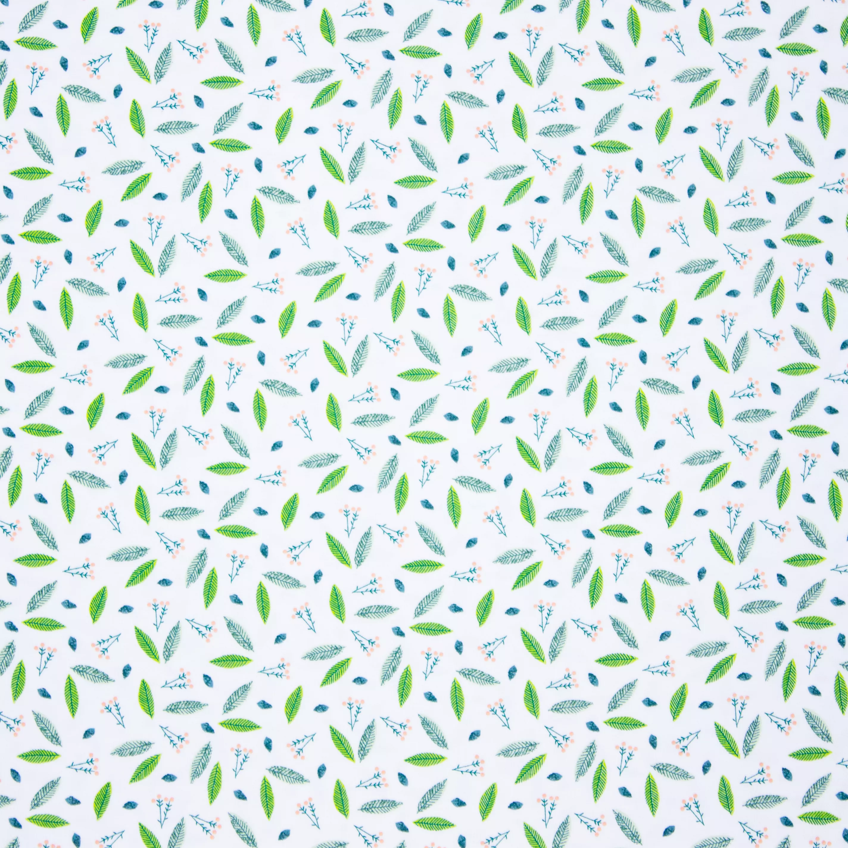 Tricot met groene blaadjes