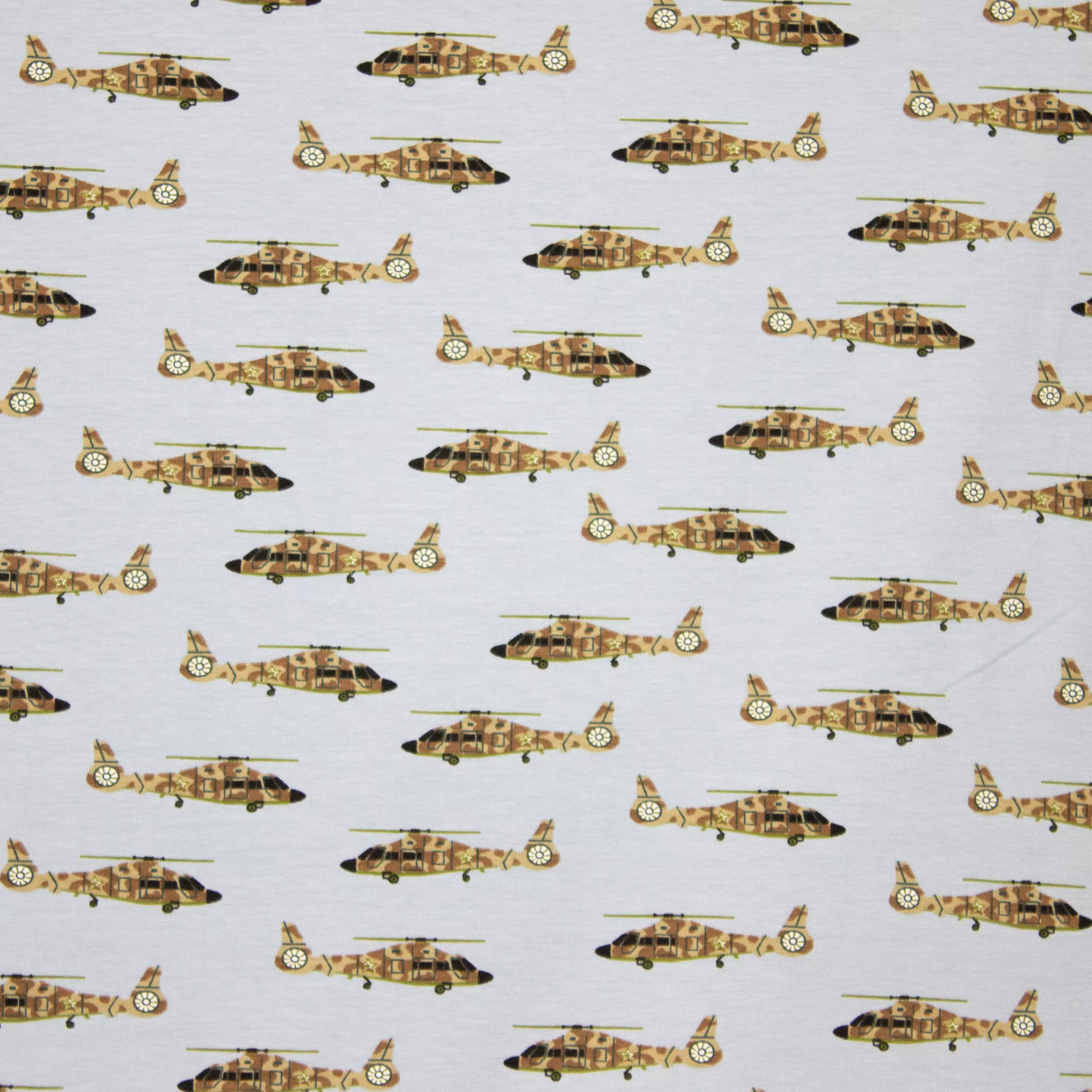 Lichtblauwe tricot met helicopters