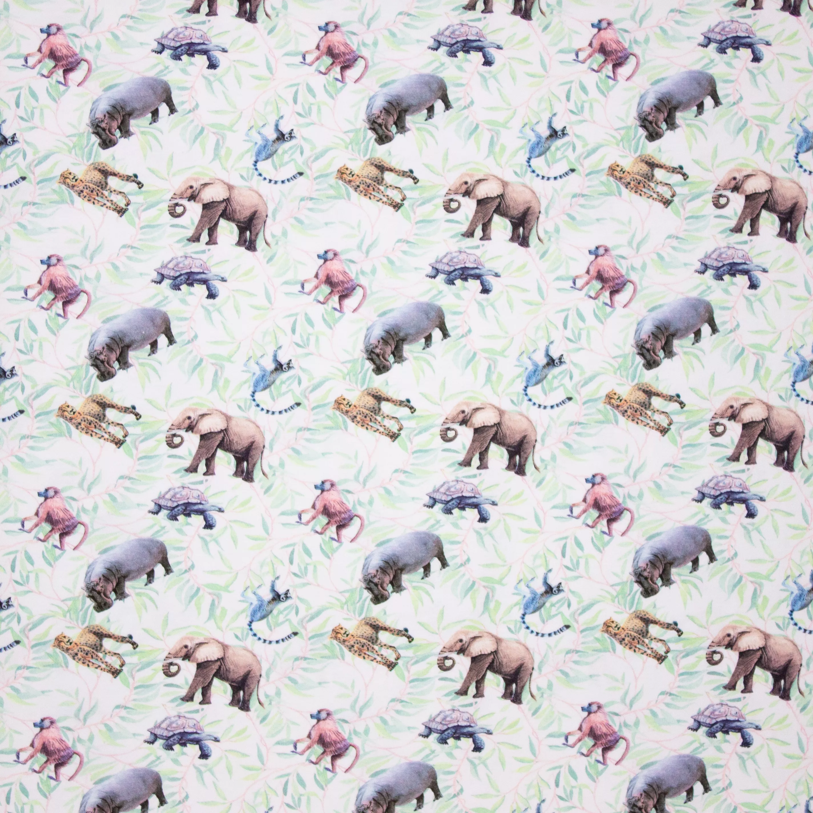 Tricot met exotische dieren