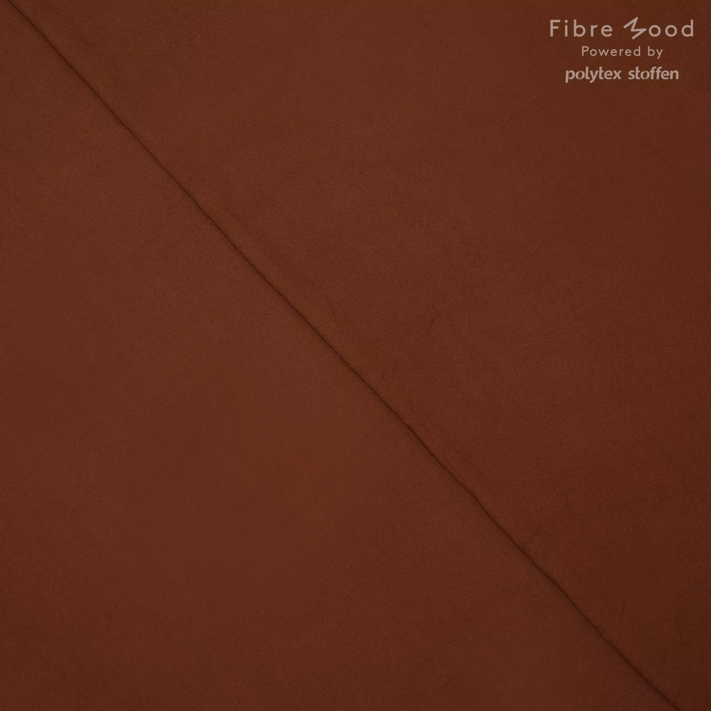 Bruine viscose crêpe van Fibre Mood